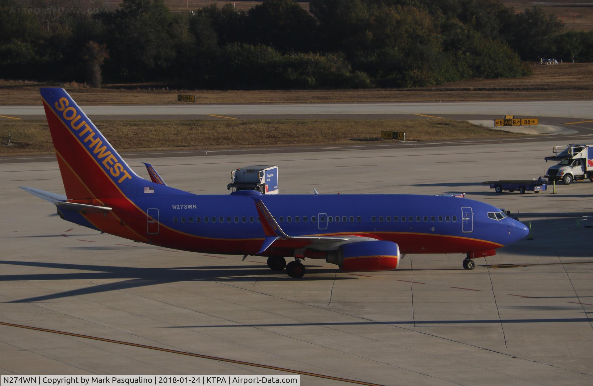 N274WN, 2007 Boeing 737-7H4 C/N 32529, Boeing 737-700