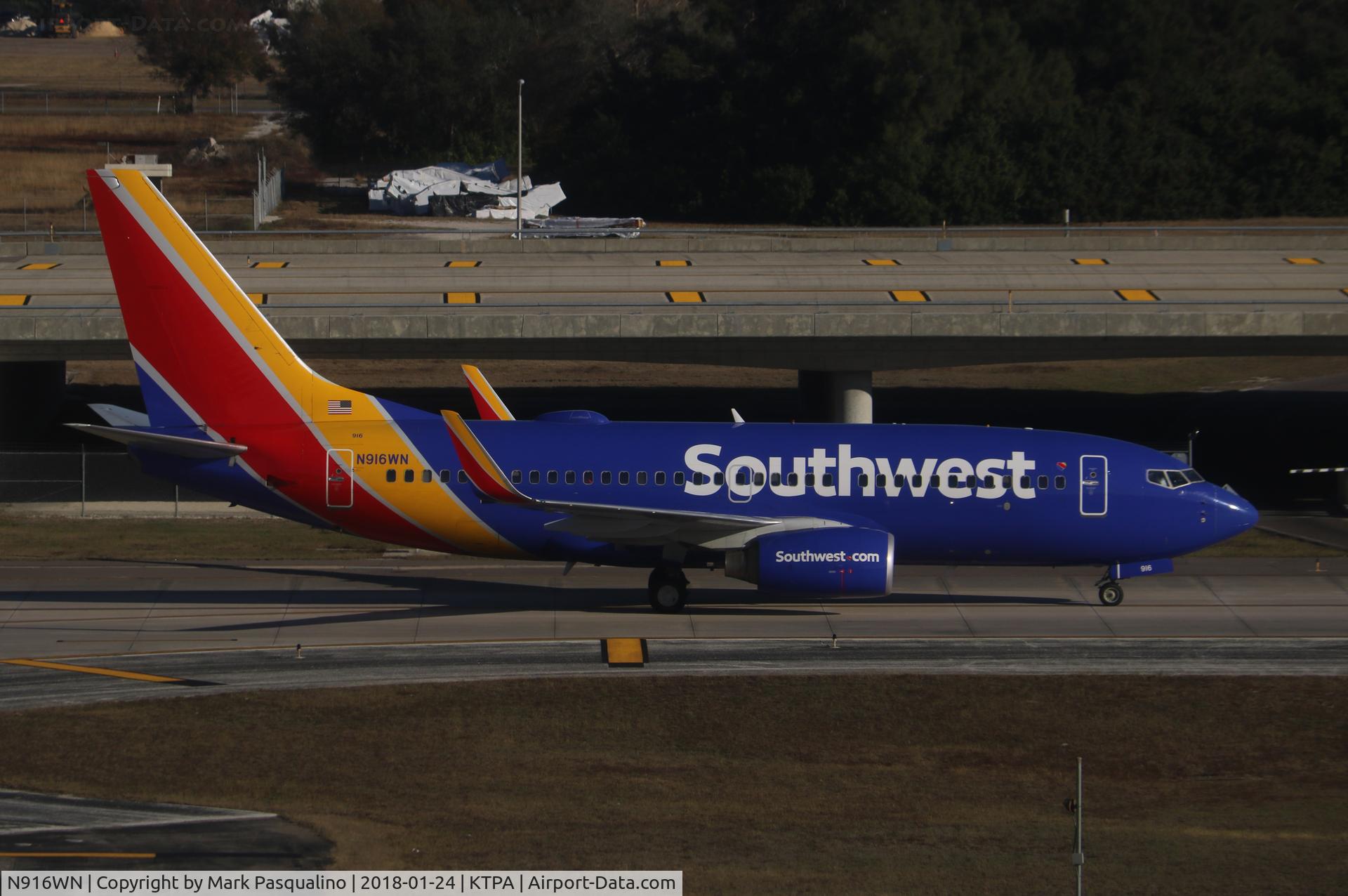 N916WN, 2008 Boeing 737-7H4 C/N 36623, Boeing 737-700