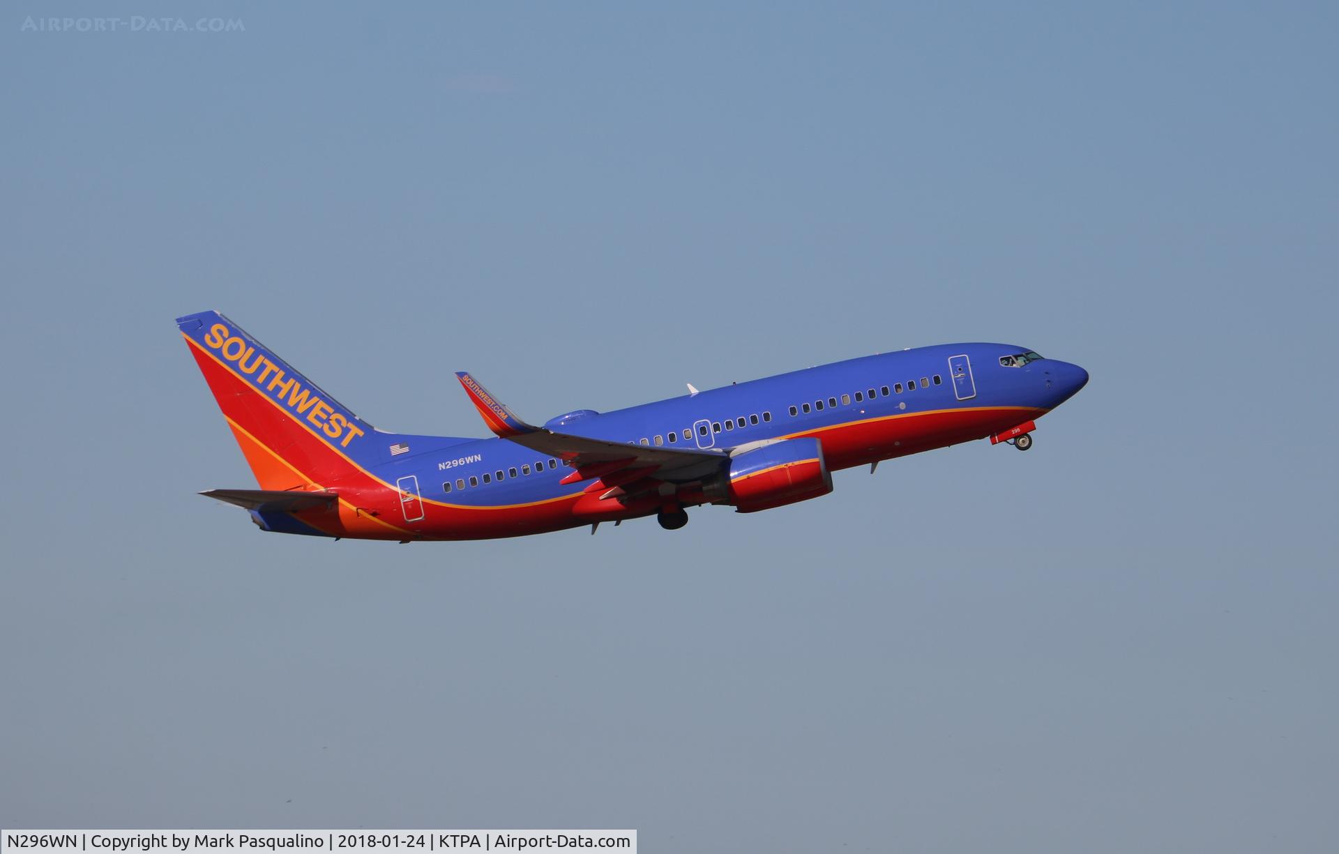 N296WN, 2007 Boeing 737-7H4 C/N 36613, Boeing 737-700