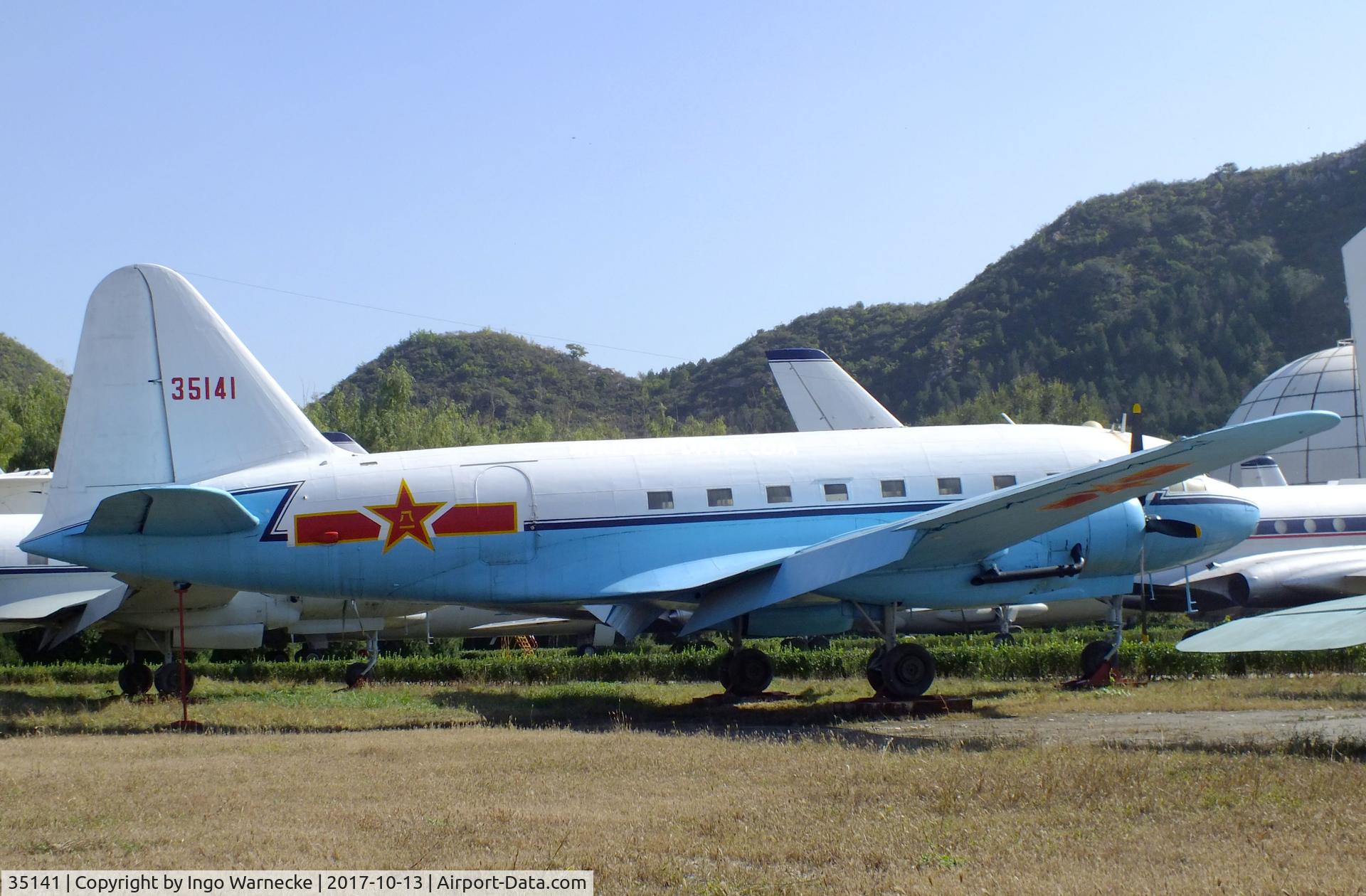 35141, Ilyushin Il-14T C/N 275, Ilyushin Il-12T COACH at the China Aviation Museum Datangshan