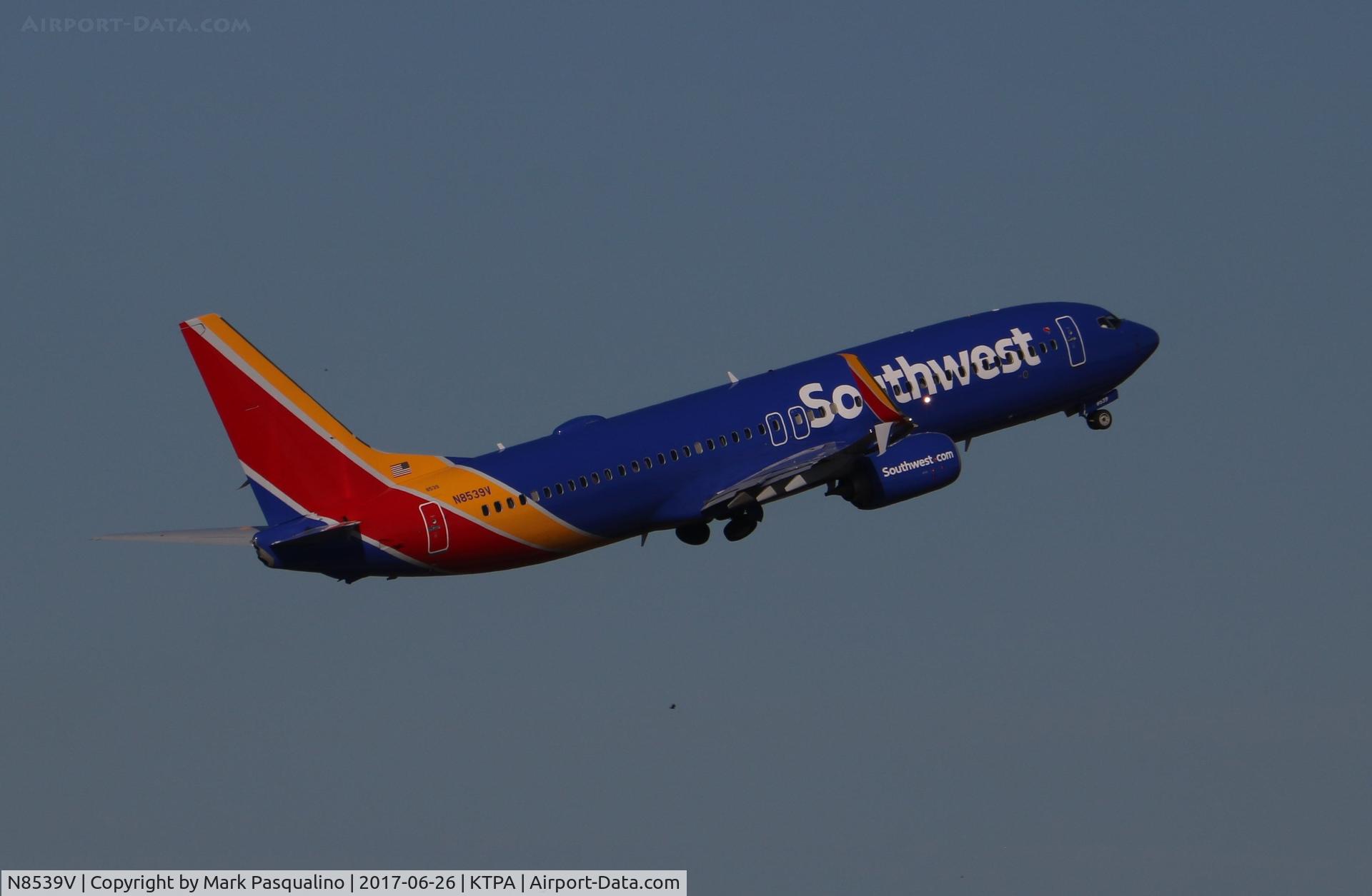 N8539V, 2017 Boeing 737-8H4 C/N 42534, Boeing 737-800