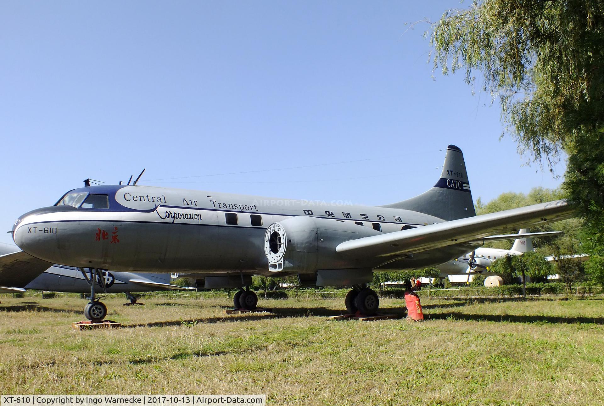 XT-610, Convair 240-14 C/N 131, Convair 240-14 (minus engines/props) at the China Aviation Museum Datangshan