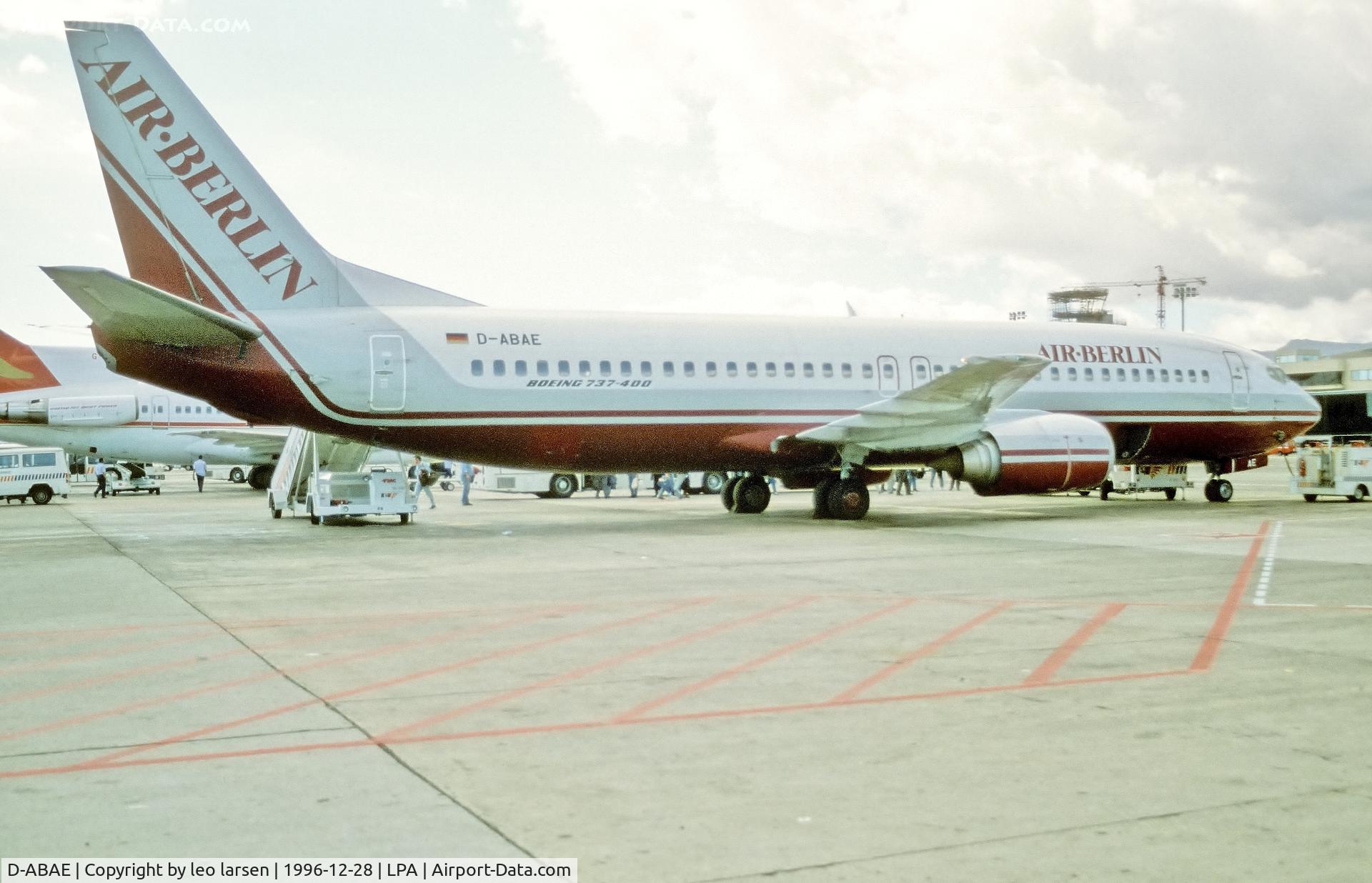 D-ABAE, 2001 Boeing 86JSF C/N 30877, Las Palmas 28.12.1996
