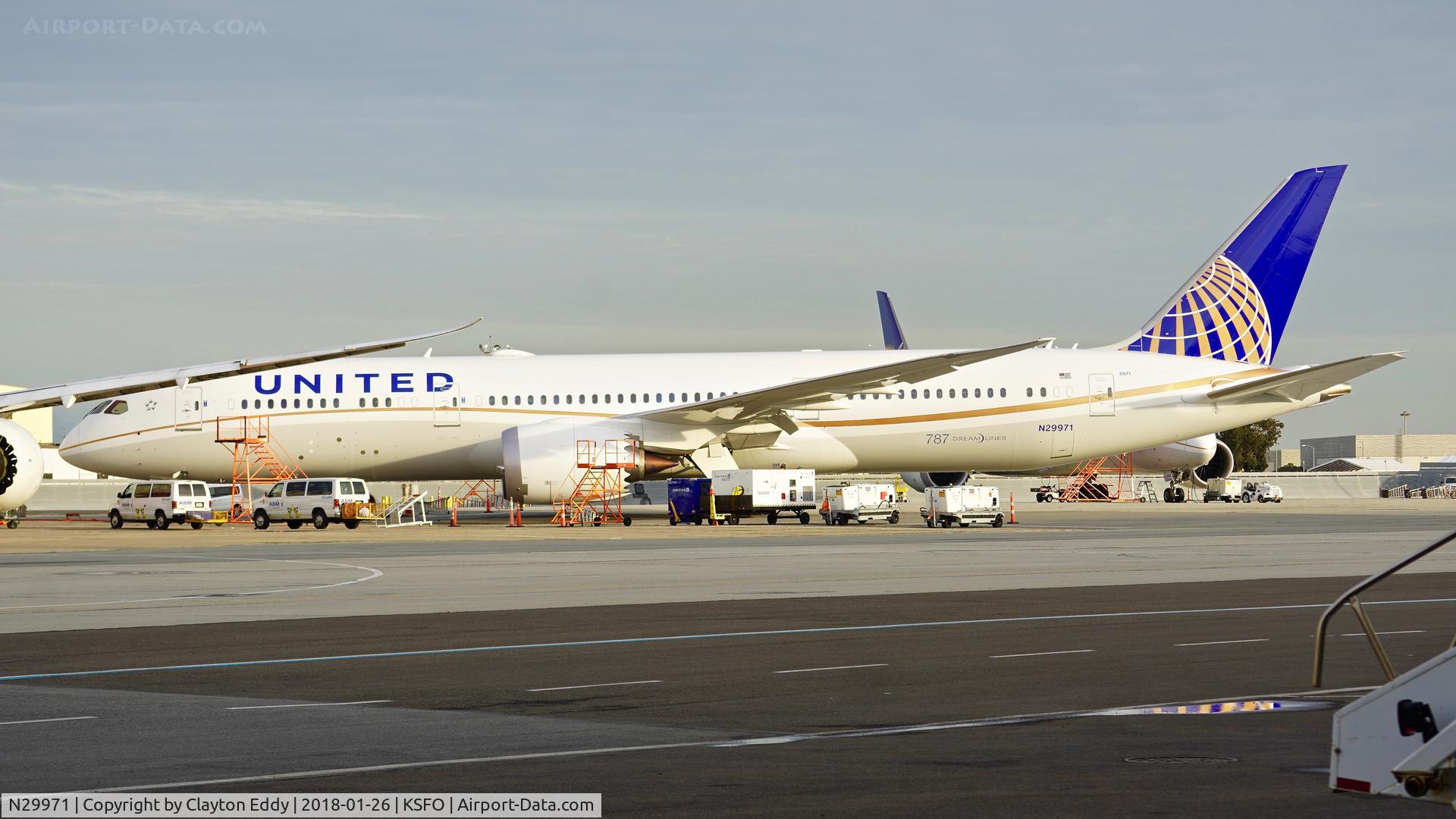 N29971, 2017 Boeing 787-9 Dreamliner Dreamliner C/N 60147, SFO 2018.