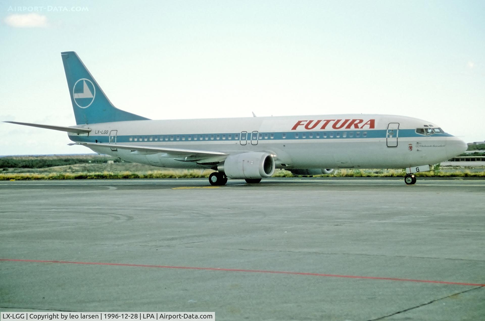 LX-LGG, 1992 Boeing 737-4C9 C/N 26437, Las Palmas 28.12.1996