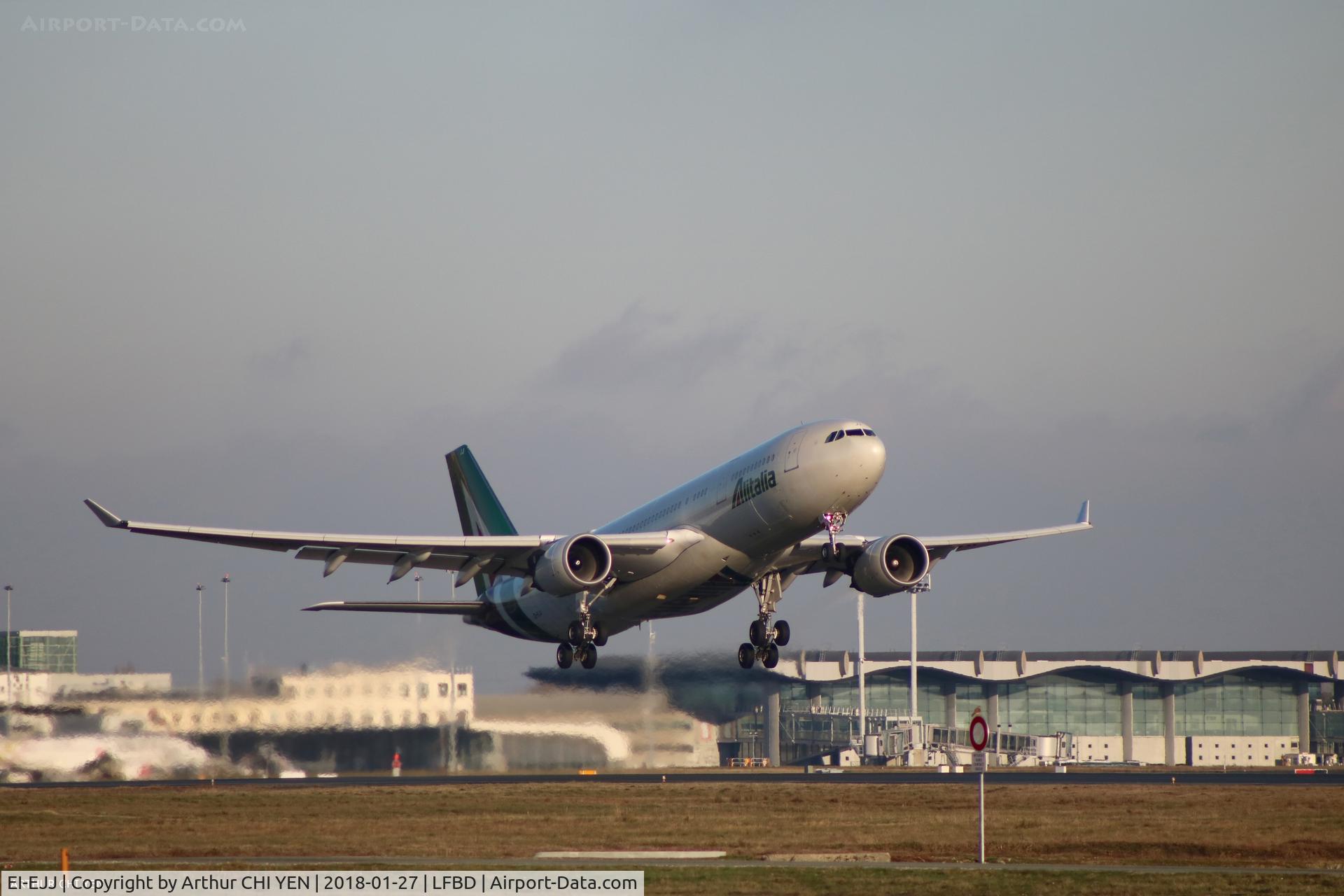 EI-EJJ, 2011 Airbus A330-202 C/N 1225, Alitalia A330, special flight from Milan to Pointe-à-Pitre.