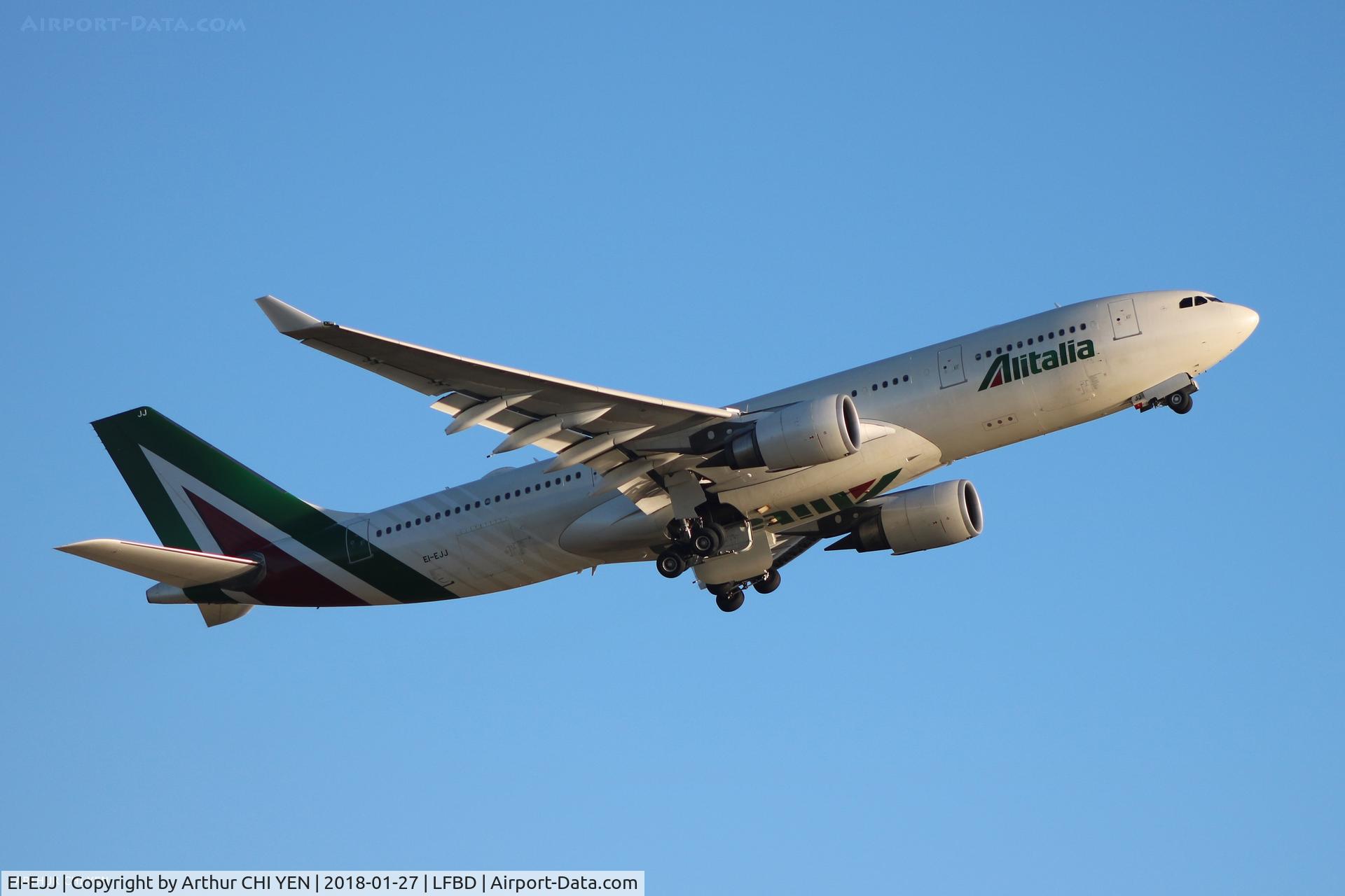 EI-EJJ, 2011 Airbus A330-202 C/N 1225, Alitalia A330, special flight from Milan to Pointe-à-Pitre.