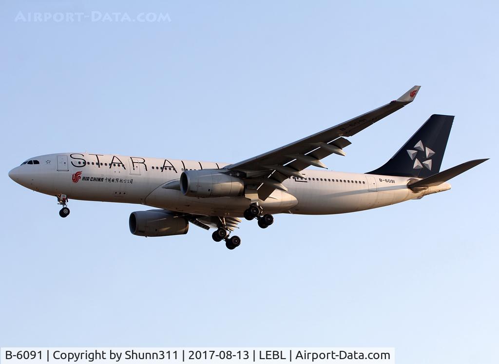 B-6091, 2007 Airbus A330-247 C/N 867, Landing rwy 25R in Star Alliance c/s