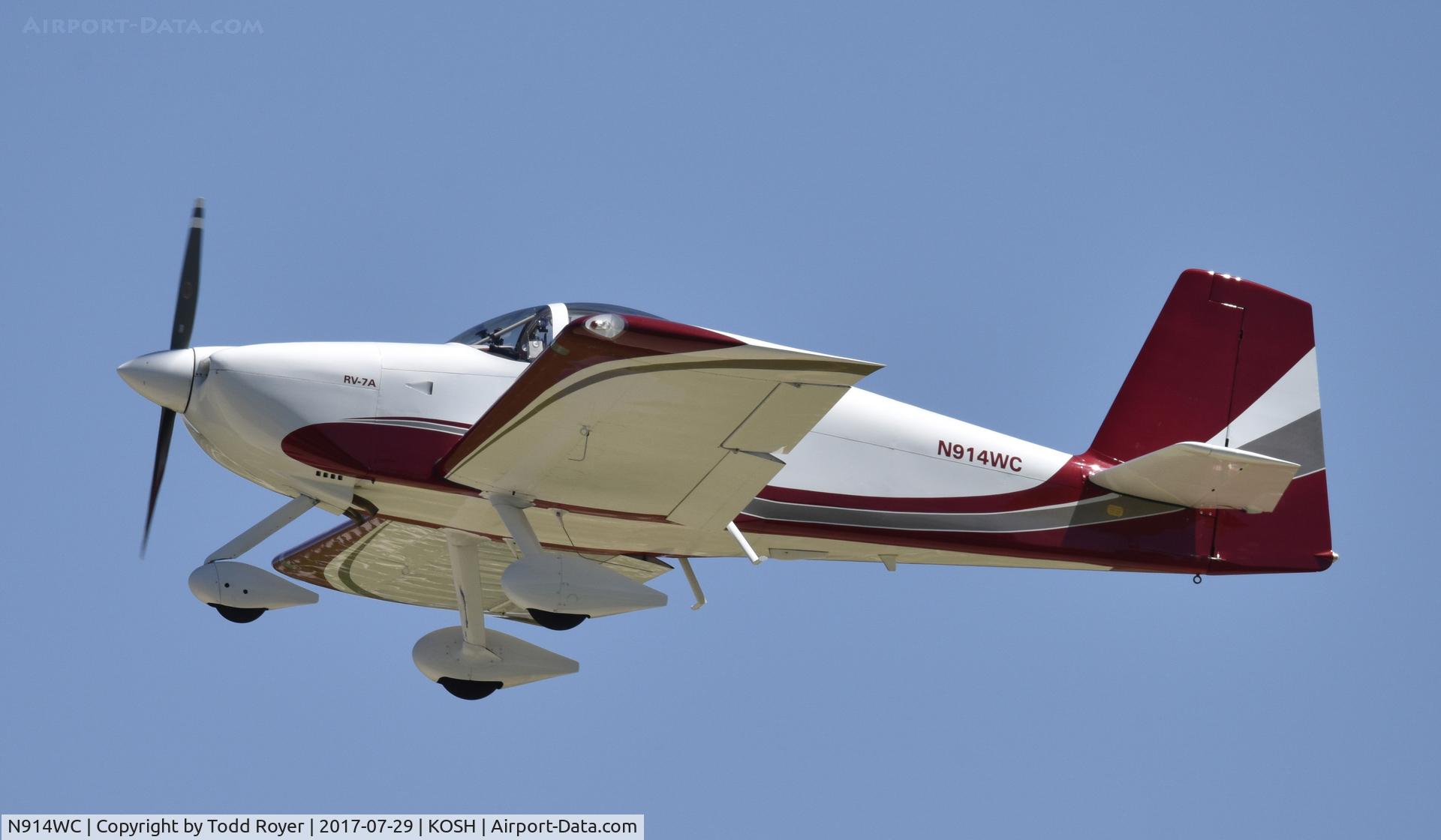 N914WC, 2007 Vans RV-7A C/N 70399, Airventure 2017