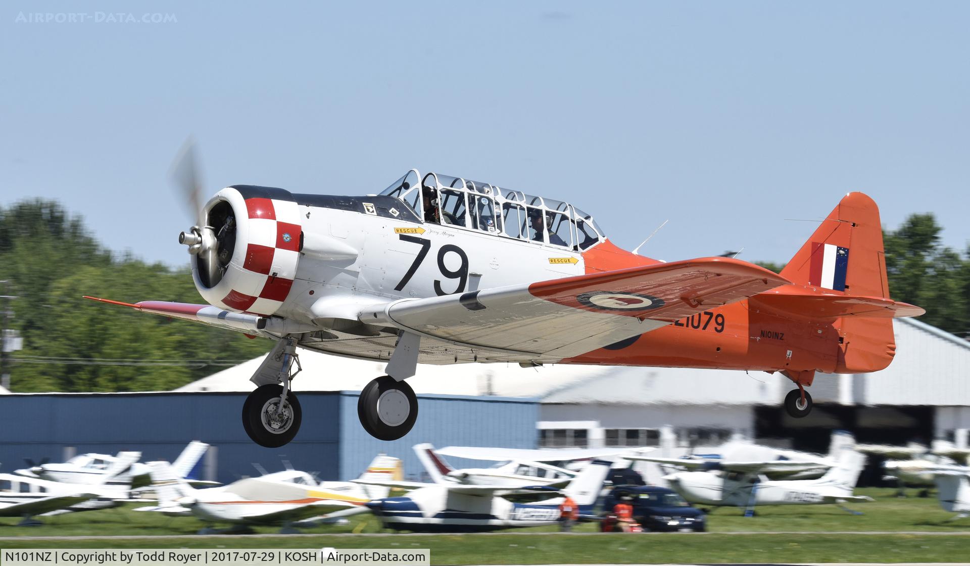 N101NZ, 1944 North American AT-6D Texan C/N 88-15611, Airventure 2017