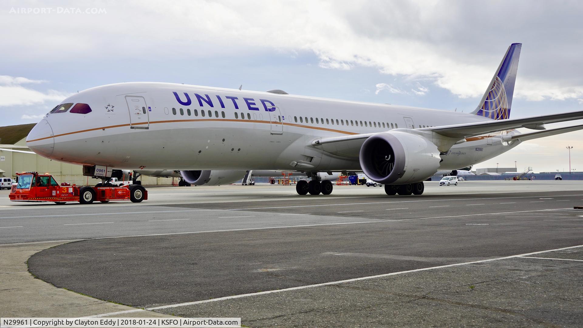 N29961, 2015 Boeing 787-9 Dreamliner Dreamliner C/N 37811, SFO 2018.