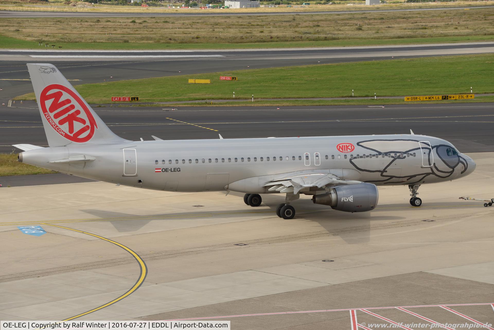 OE-LEG, 2010 Airbus A320-214 C/N 4581, Airbus A320-214 - HG NLY flyNiki 'Bolero' - 4581 - OE-LEG - 27.07.2016 - DUS