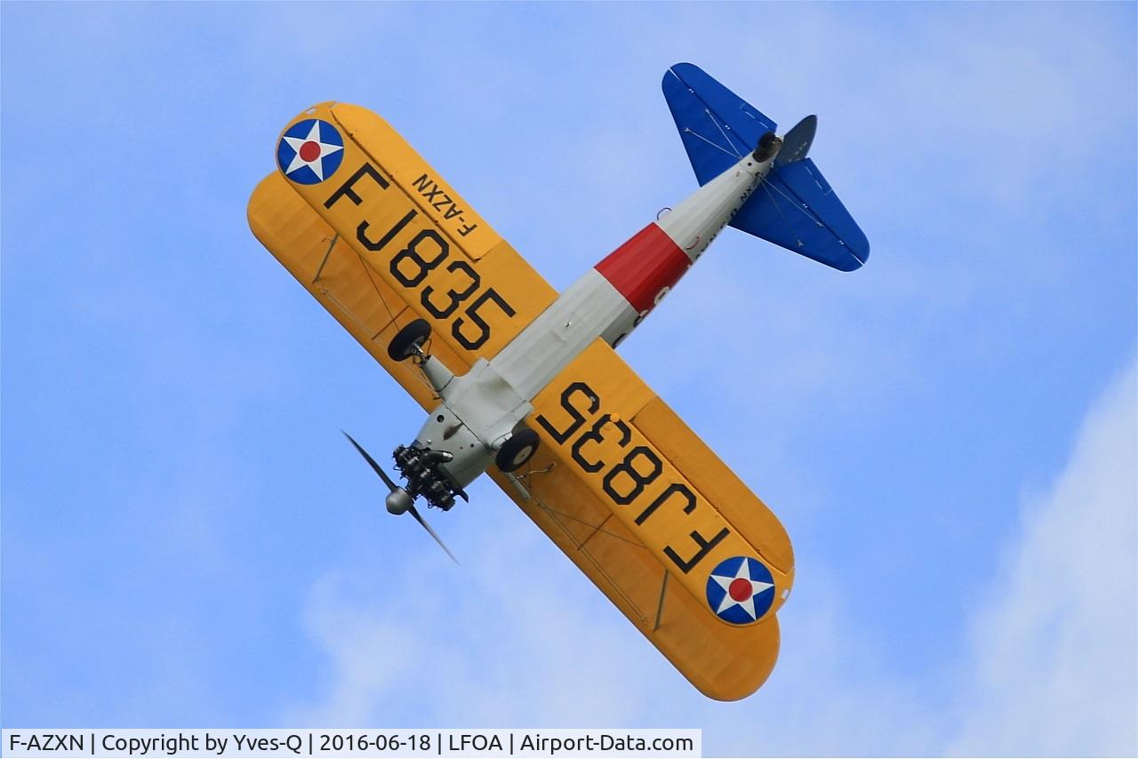 F-AZXN, 1942 Boeing A75N1 (PT-17) C/N 75-3885, Boeing A75N1 (PT-17), On display, Avord Air Base 702 (LFOA) Open day 2016