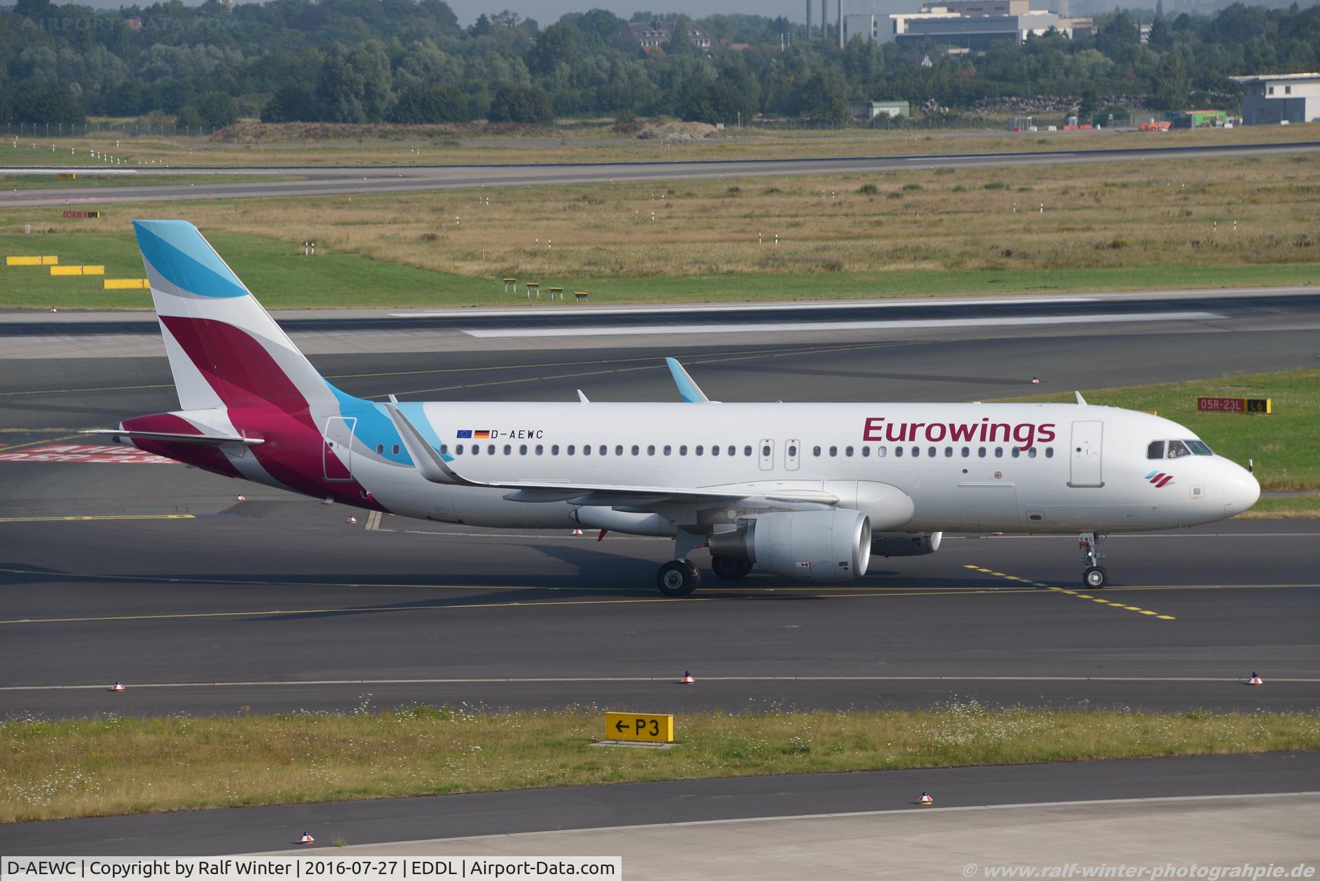 D-AEWC, 2016 Airbus A320-214 C/N 7012, Airbus A320-214(W) - EW EWG Eurowings - 7012 - D-AEWC - 27.07.2016 - DUS