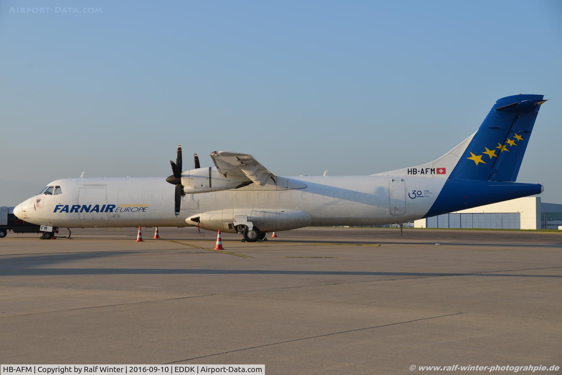 HB-AFM, 1993 ATR 72-202 C/N 364, ATR 72-202 - FAT Farnair Switzerland - 364 - HB-AFM - 10.09.2016 - CGN