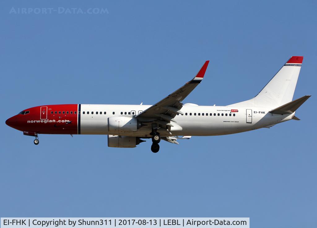 EI-FHK, 2015 Boeing 737-8JP C/N 41140, Landing rwy 25R