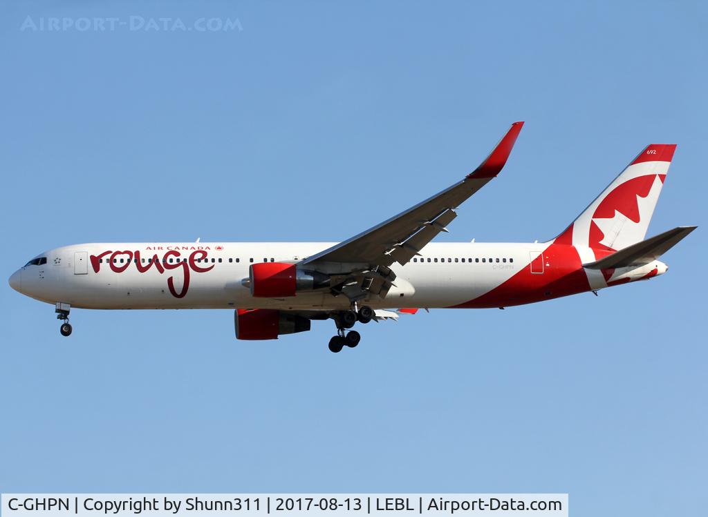 C-GHPN, 2003 Boeing 767-33A/ER C/N 33424, Landing rwy 25R