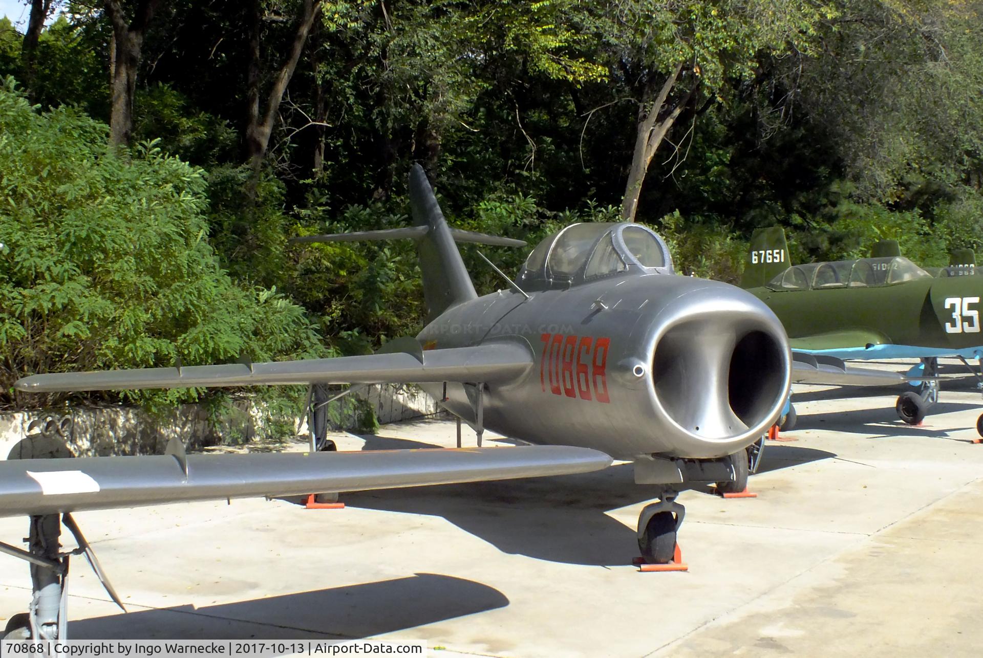70868, Shenyang J-5 C/N Not found 70868, Shenyang JJ-5 (chinese two-seater version of the MiG-17) at the China Aviation Museum Datangshan