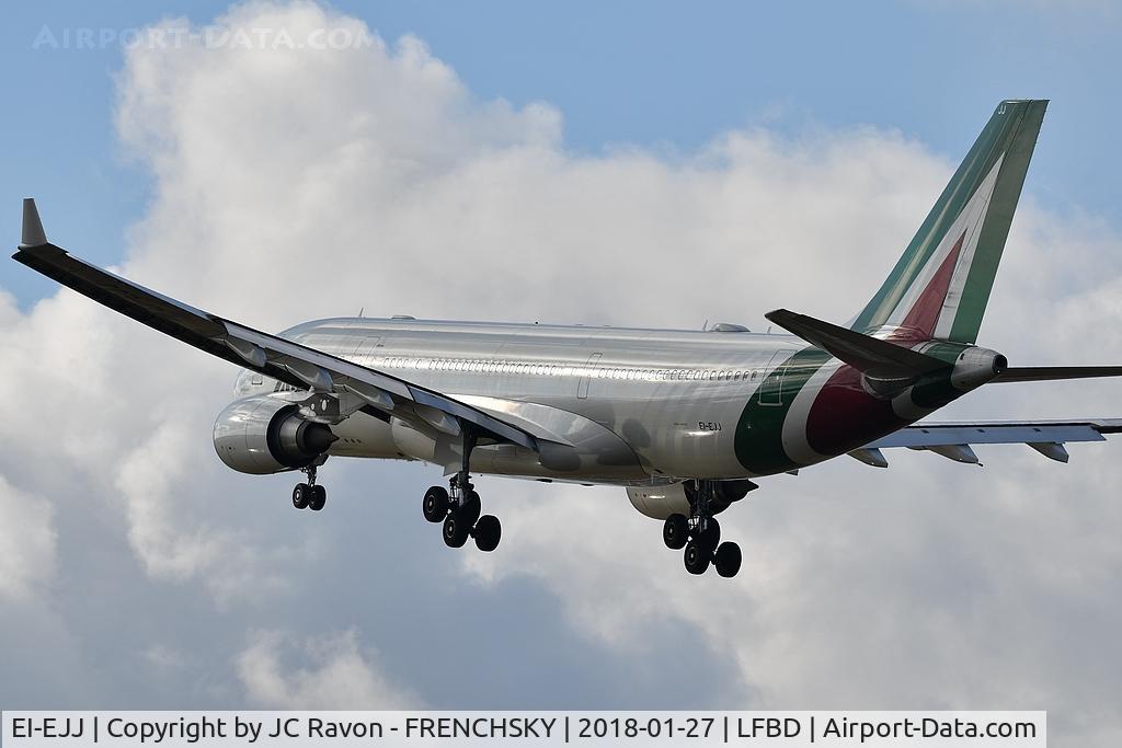 EI-EJJ, 2011 Airbus A330-202 C/N 1225, from Milan, Michelangelo Merisi Da Caravaggio landing runway 23