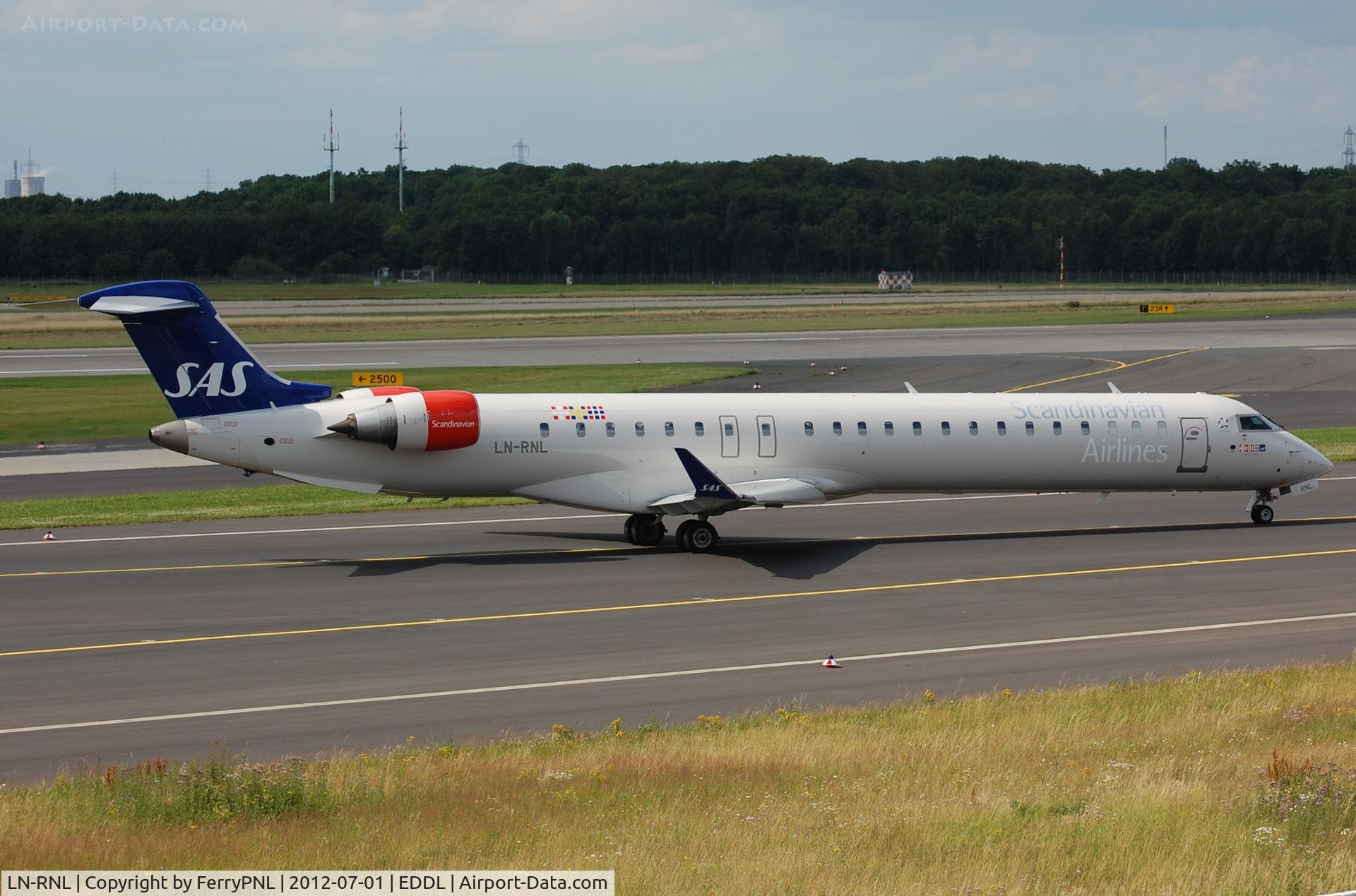 LN-RNL, 2010 Bombardier CRJ-900LR (CL-600-2D24) C/N 15250, SAS CL900 for departure from DUS. Later re-regd to OY-KFM.