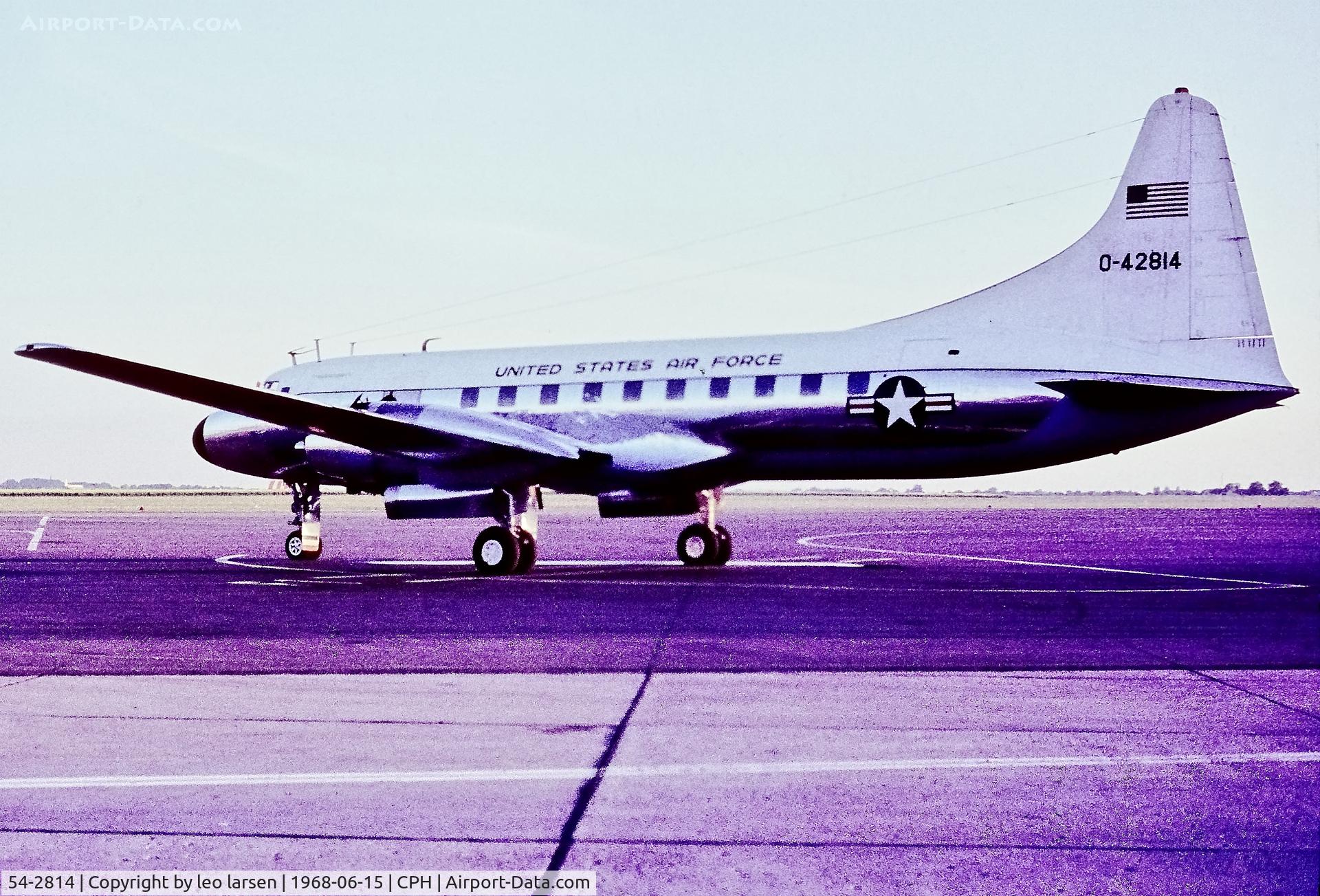 54-2814, 1954 Convair C-131D Samaritan C/N 216, Copenhagen 15.6.1968