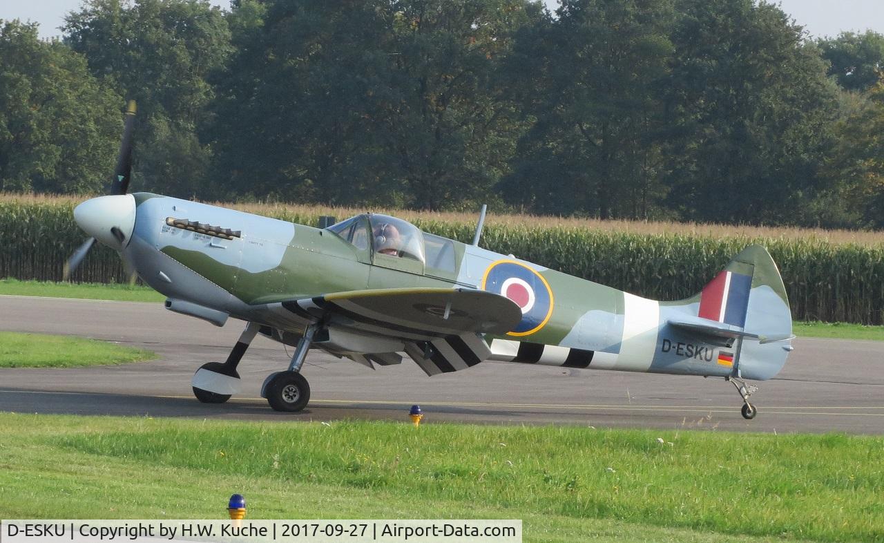 D-ESKU, 2017 Homebuilt Spitfire MK26 C/N HWK-002, Take off EDLM