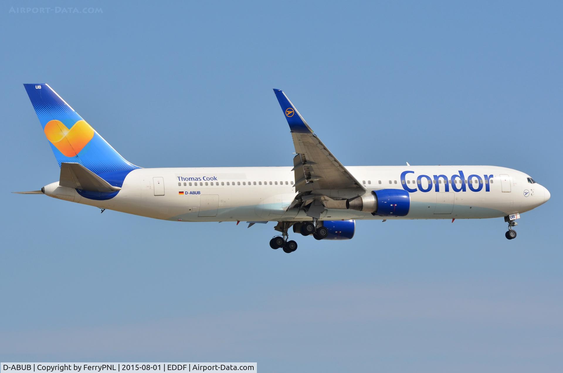 D-ABUB, 1992 Boeing 767-330/ER C/N 26987, Condor B763 arriving