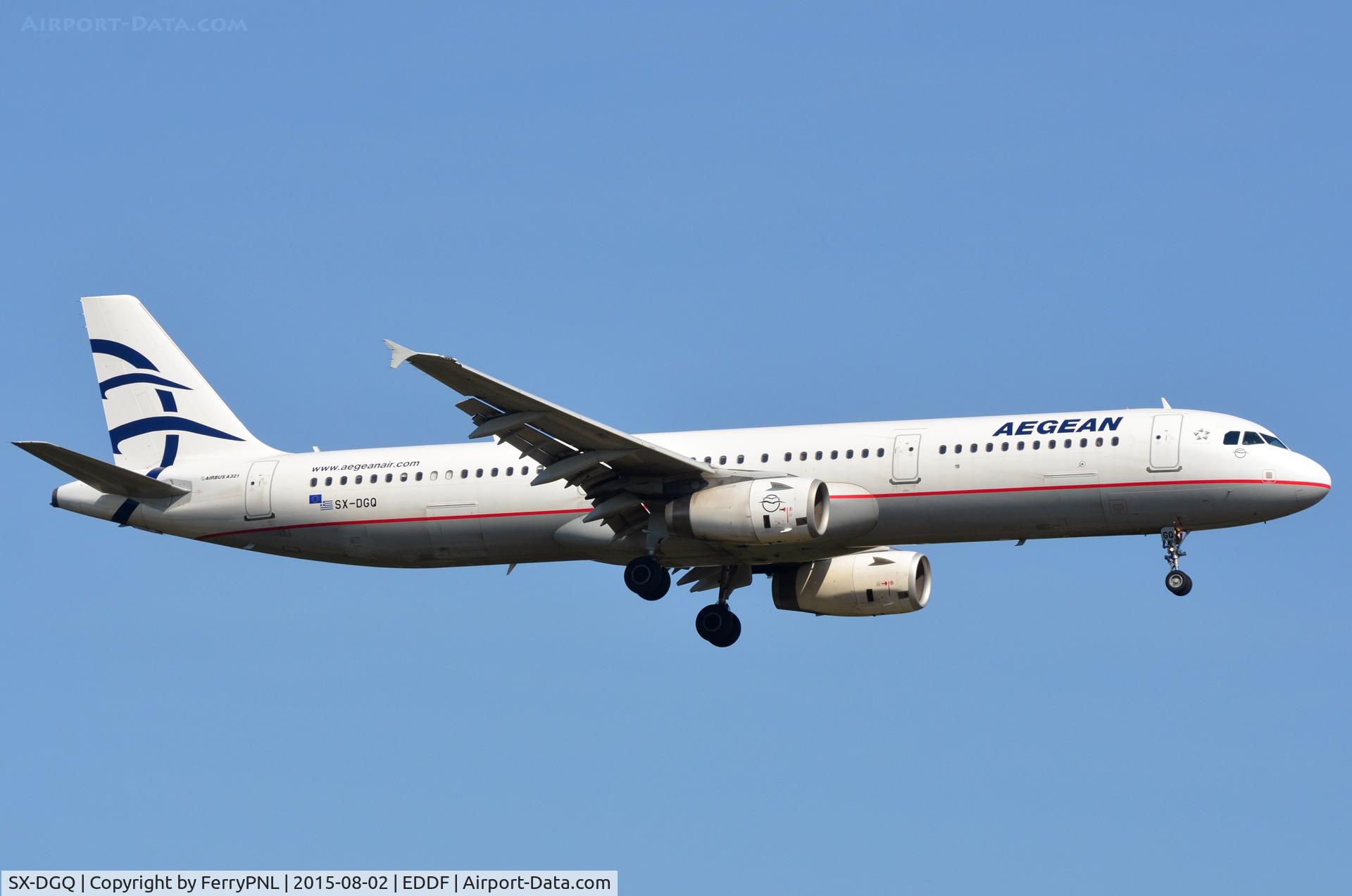 SX-DGQ, 2007 Airbus A321-232 C/N 3322, Aegean A321