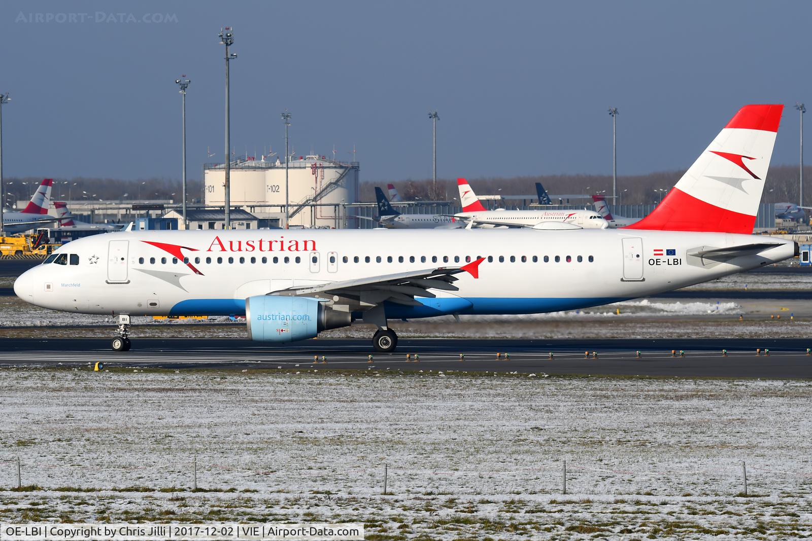 OE-LBI, 2003 Airbus A320-214 C/N 1937, Austrian Airlines