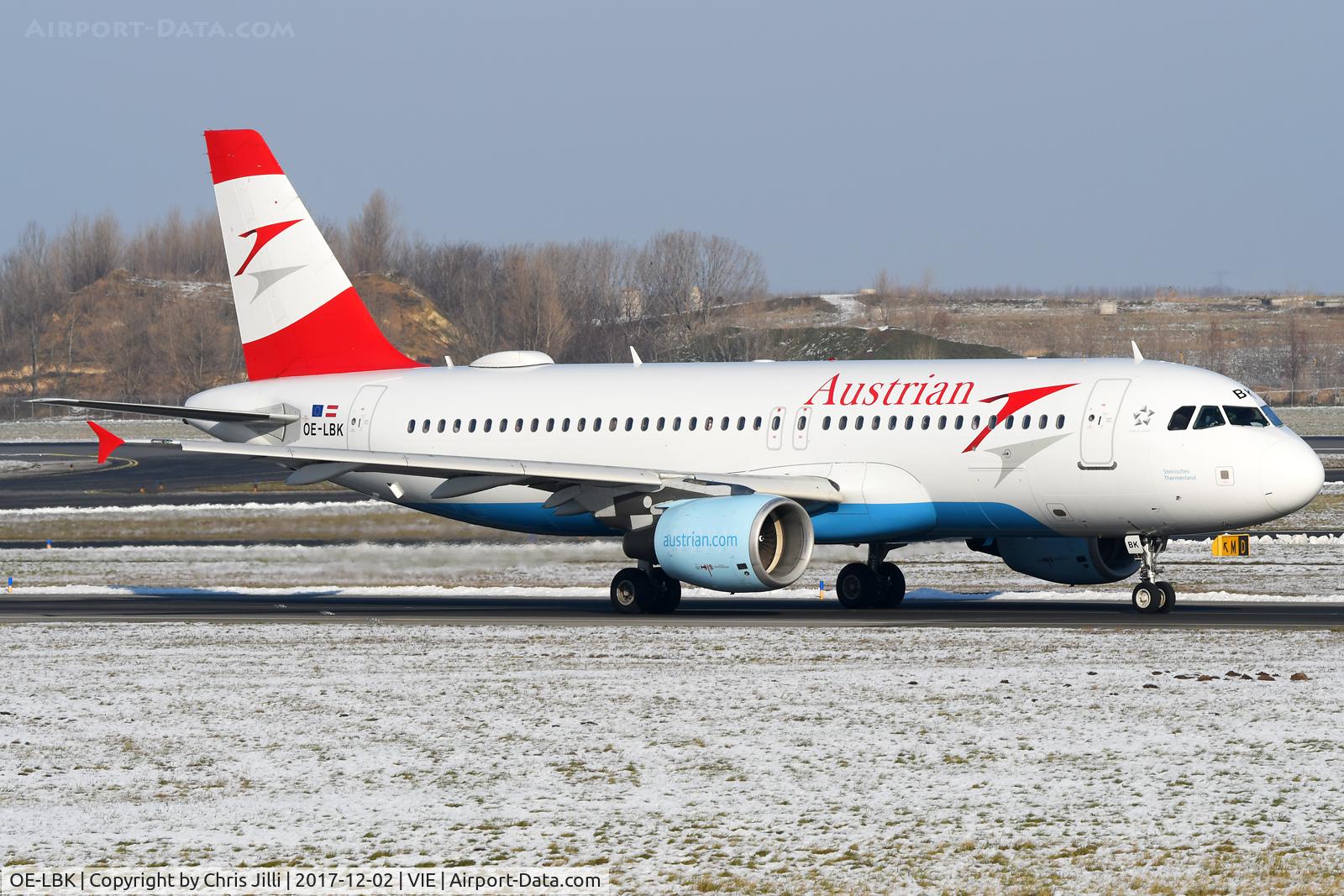 OE-LBK, 2003 Airbus A320-214 C/N 1931, Austrian Airlines