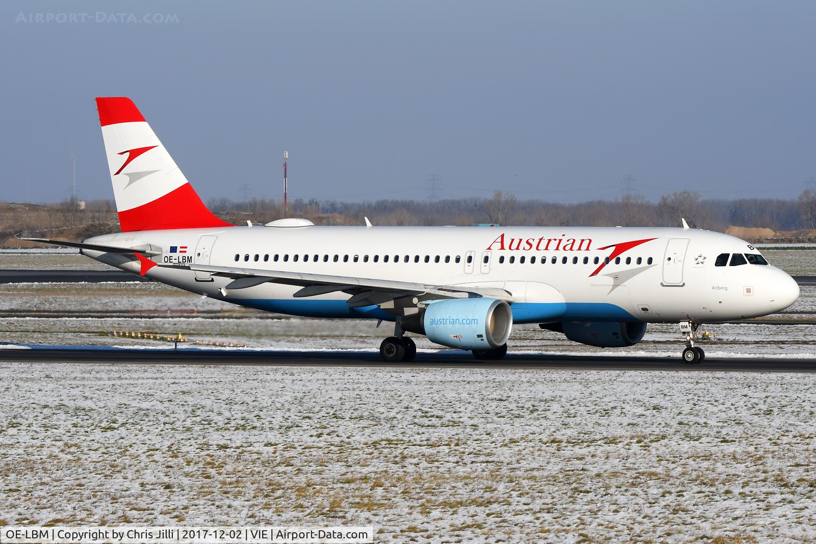 OE-LBM, 2001 Airbus A320-214 C/N 1504, Austrian Airlines