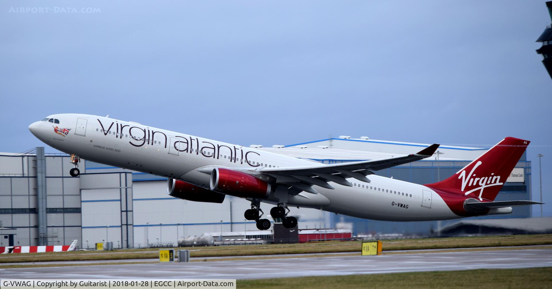 G-VWAG, 2012 Airbus A330-343X C/N 1341, At Manchester