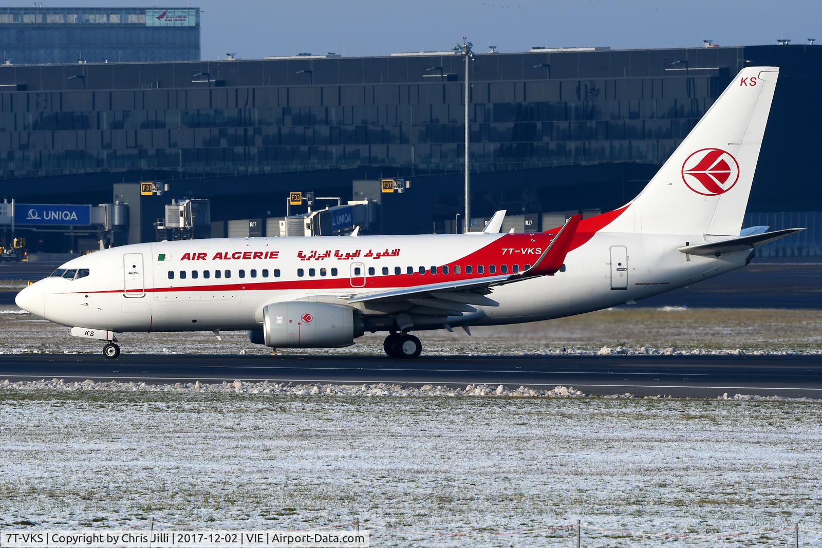 7T-VKS, 2016 Boeing 737-7D6C C/N 61340, Air Algerie