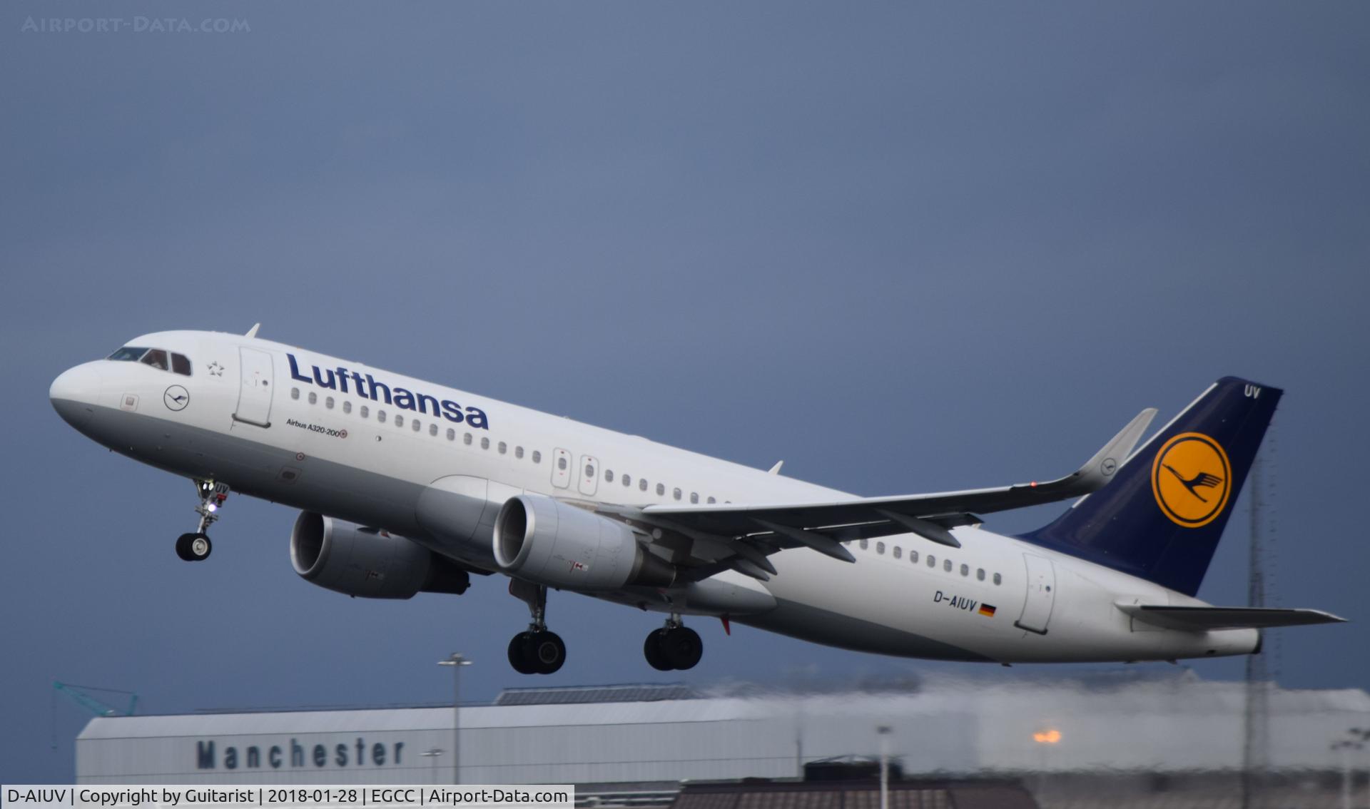 D-AIUV, 2016 Airbus A320-214 C/N 7174, At Manchester