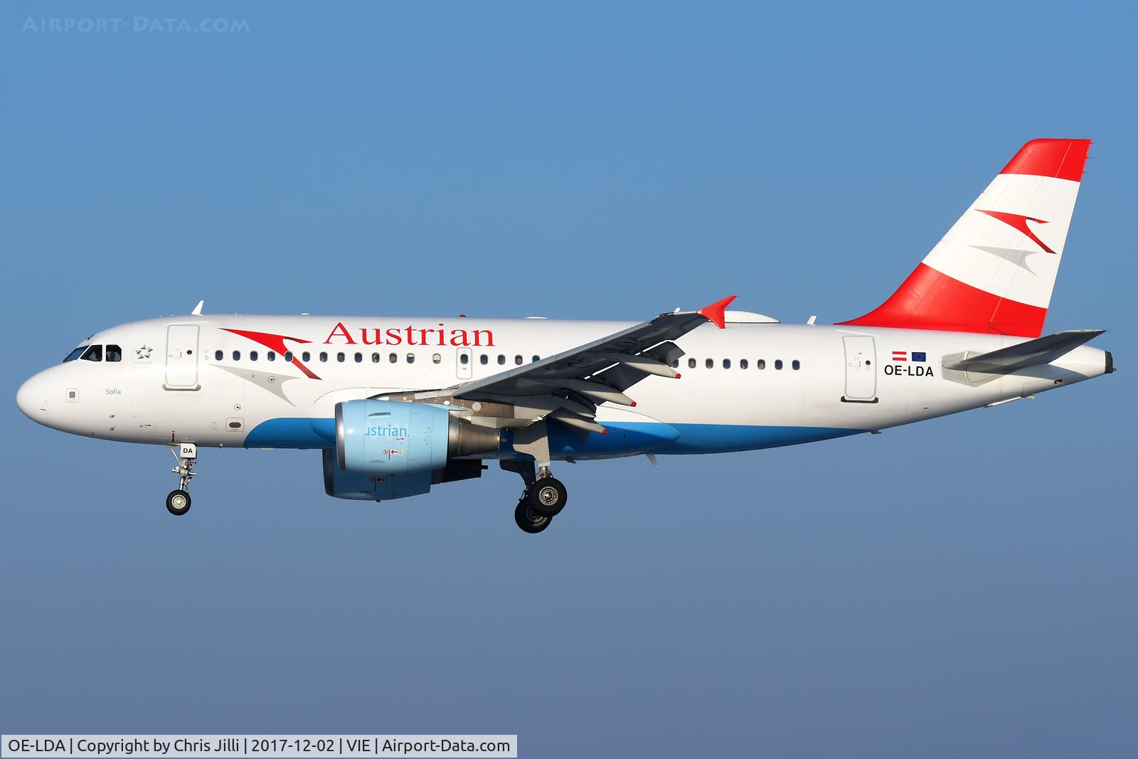 OE-LDA, 2004 Airbus A319-112 C/N 2131, Austrian Airlines