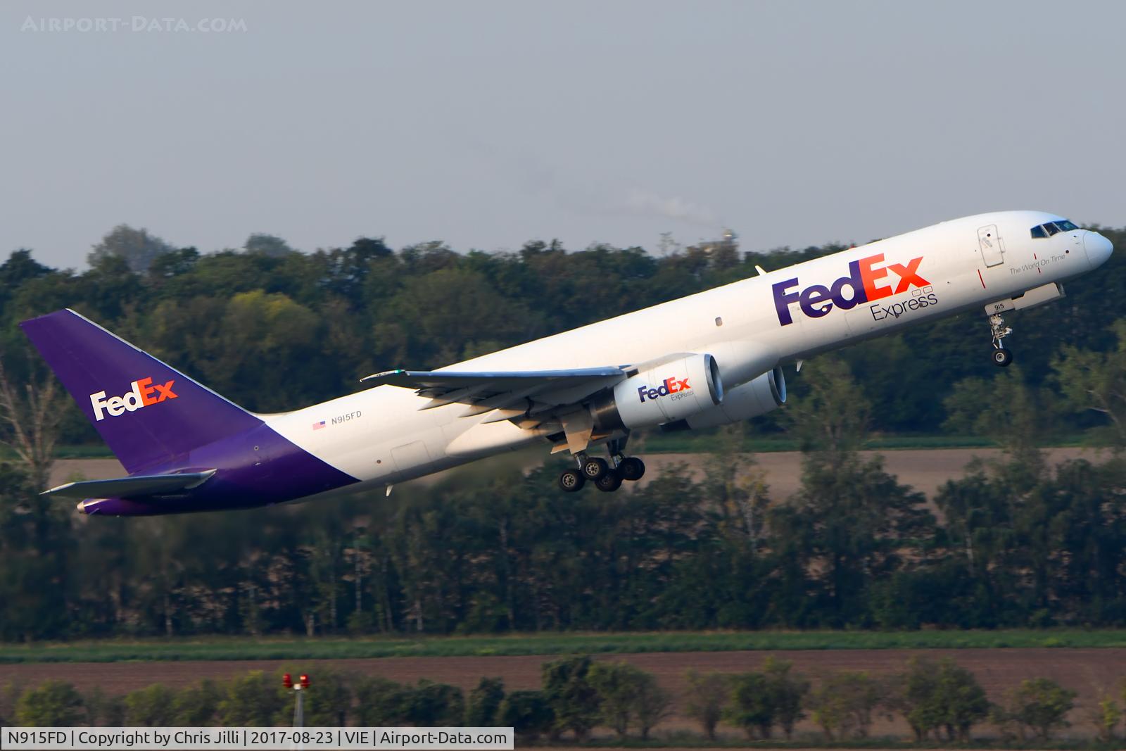 N915FD, 1988 Boeing 757-236 C/N 24120, FedEx Express