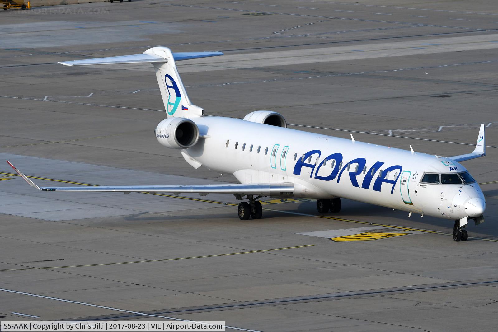 S5-AAK, 2007 Canadair CRJ-900ER (CL-600-2D24) C/N 15128, Adria Airways