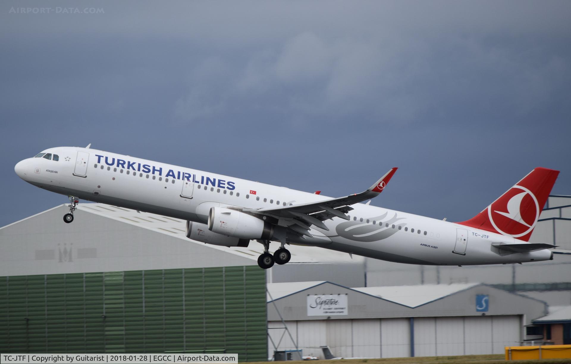 TC-JTF, 2016 Airbus A321-231 C/N 6987, At Manchester