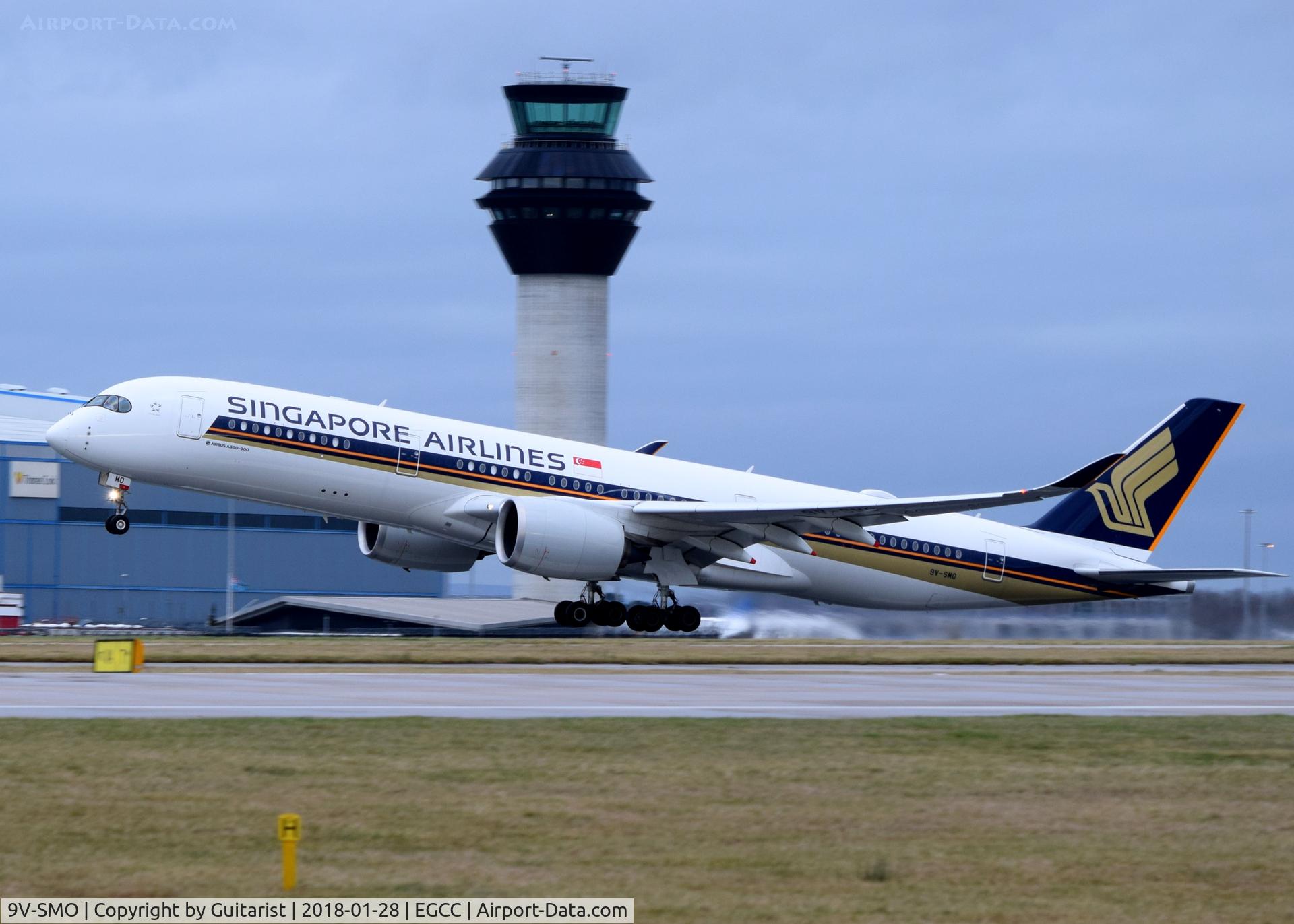 9V-SMO, 2017 Airbus A350-941 C/N 116, At Manchester