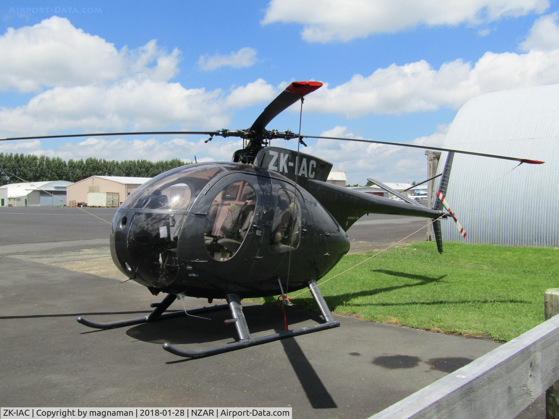 ZK-IAC, Hughes (Kawasaki) 500C (369HS) C/N 6644, outside heliflite