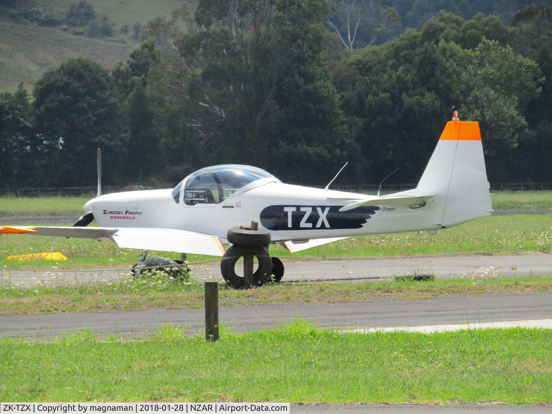 ZK-TZX, 1987 Slingsby T-67M-200 Firefly C/N 2050, at ardmore