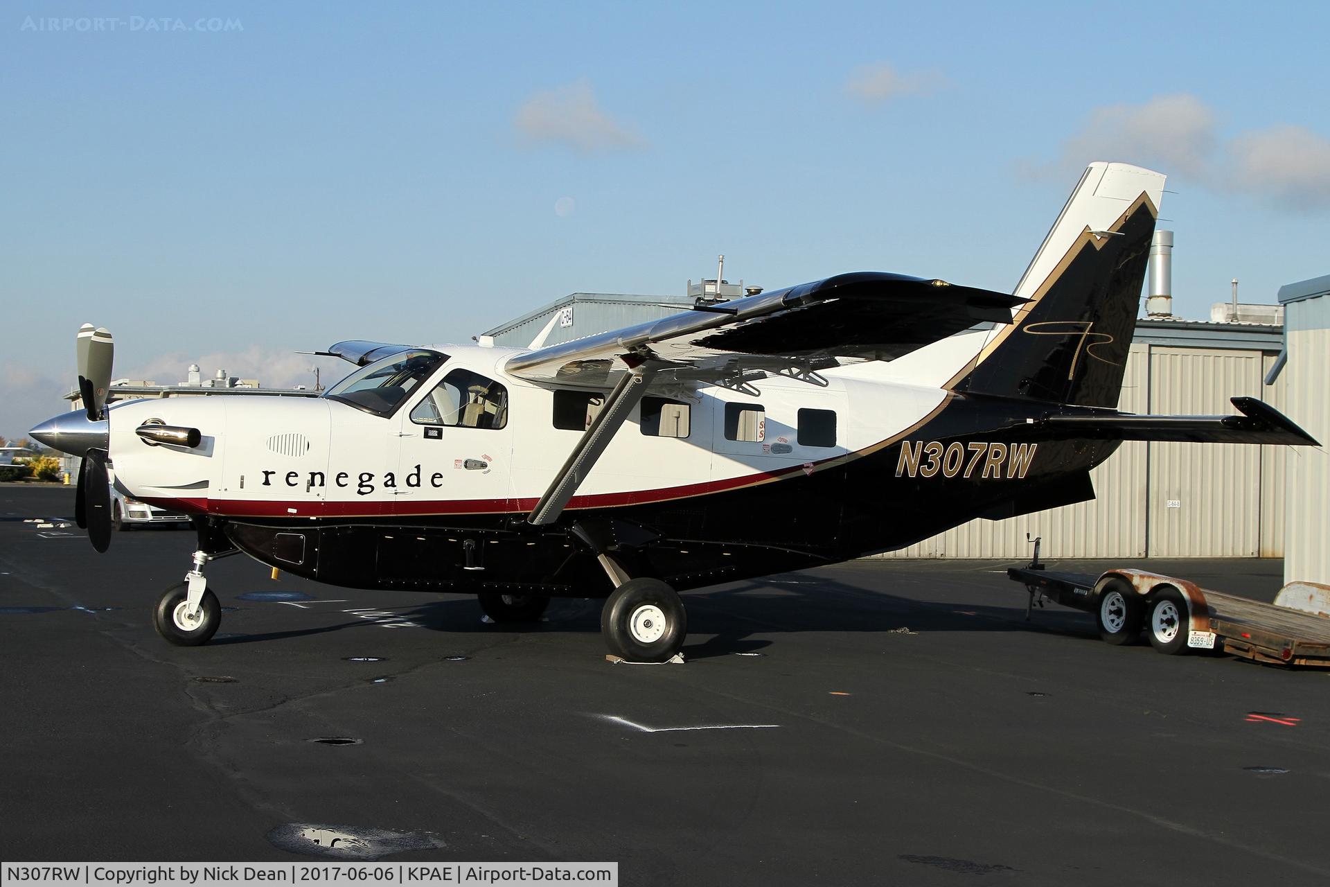 N307RW, 2017 Quest Kodiak 100 C/N 100-0230, PAE/KPAE sitting outside the paint shop