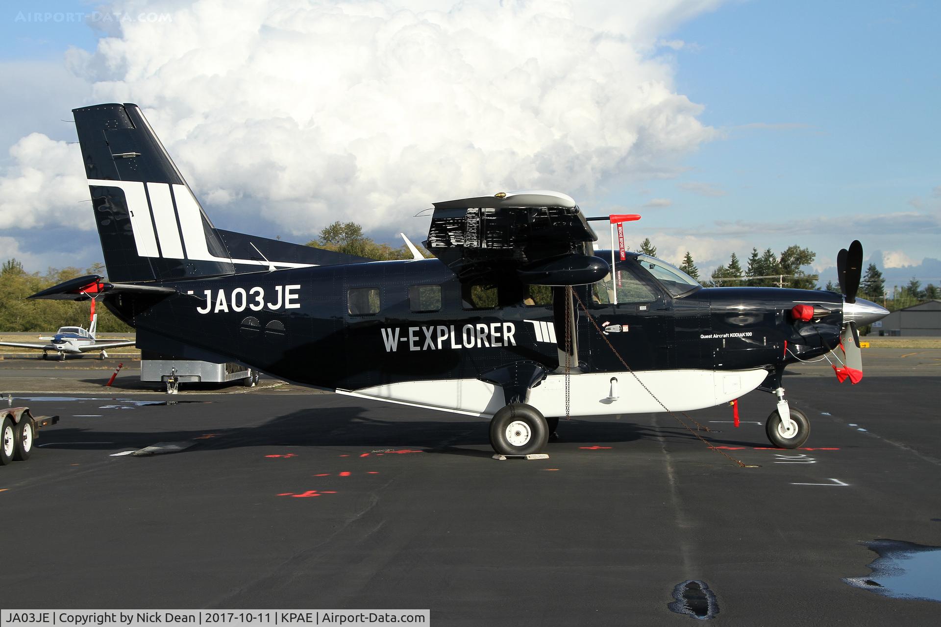 JA03JE, 2017 Quest Kodiak 100 C/N 100-0201, PAE/KPAE sitting outside the paint shop