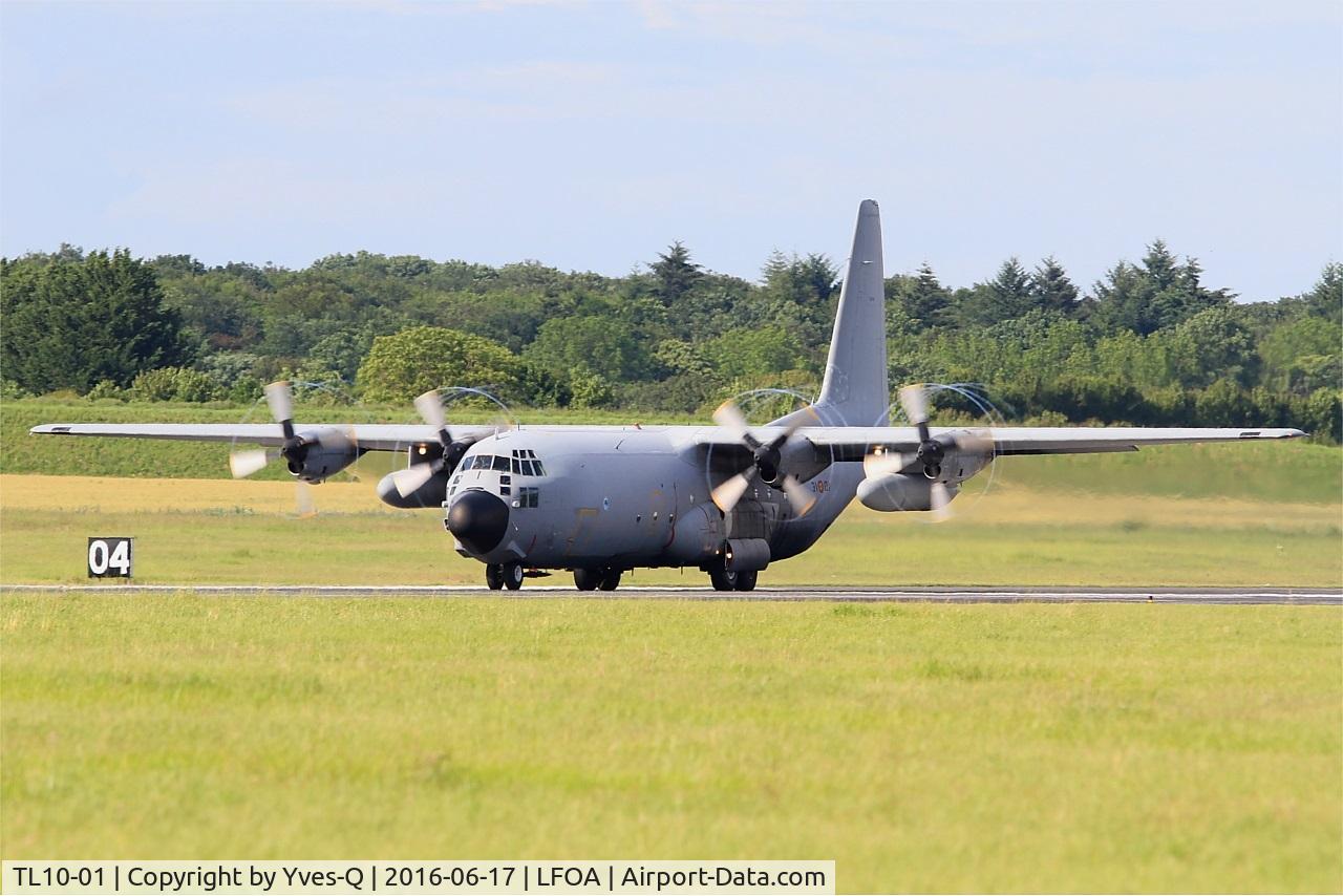 TL10-01, 1988 Lockheed C-130H-30 Hercules C/N 382-5003, Spanish Air Force Lockheed C-130H-30 Hercules, Take off rwy 24, Avord Air Base 702 (LFOA) Open day 2016