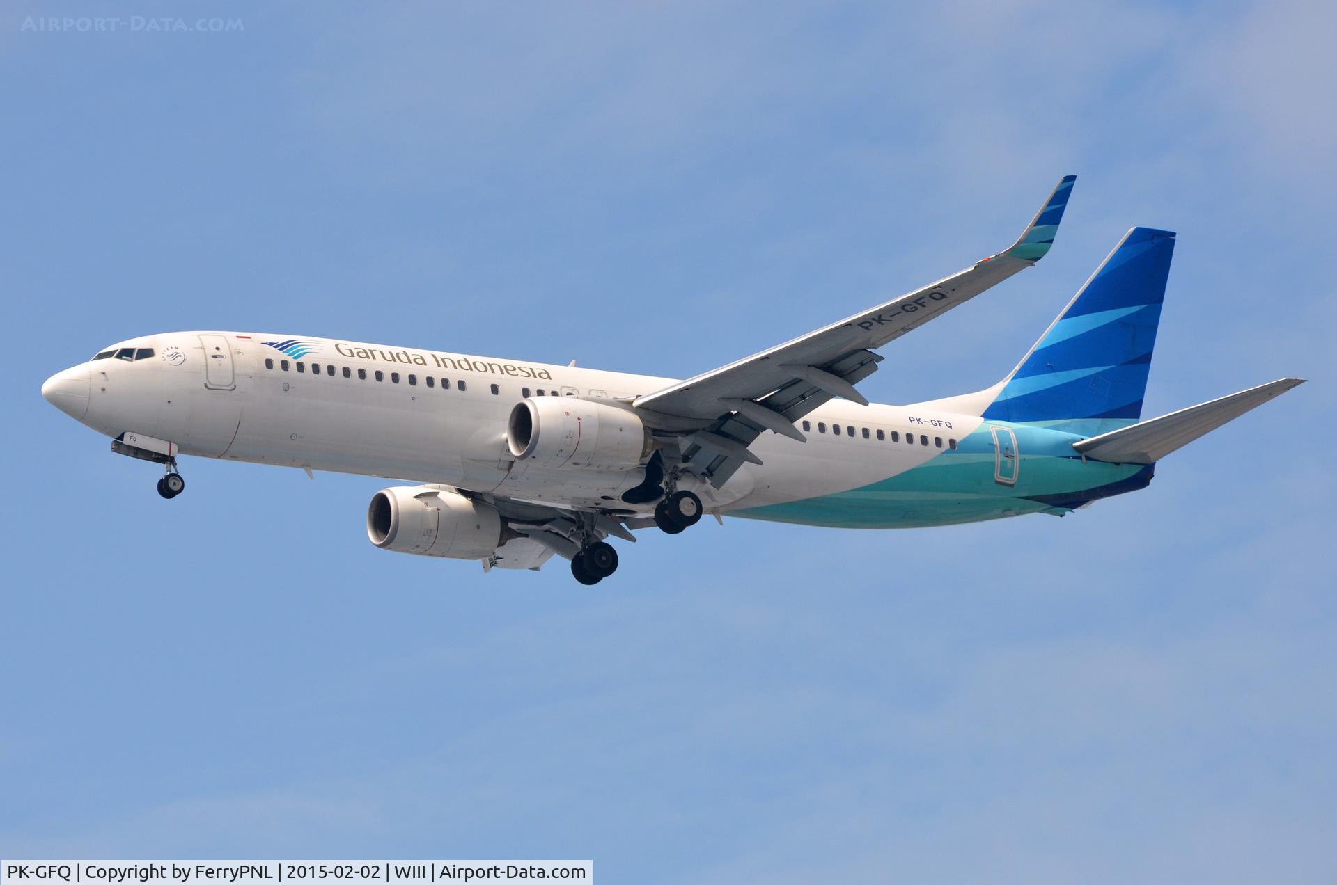 PK-GFQ, 2011 Boeing 737-81D C/N 39416, Arrival of Garuda B738