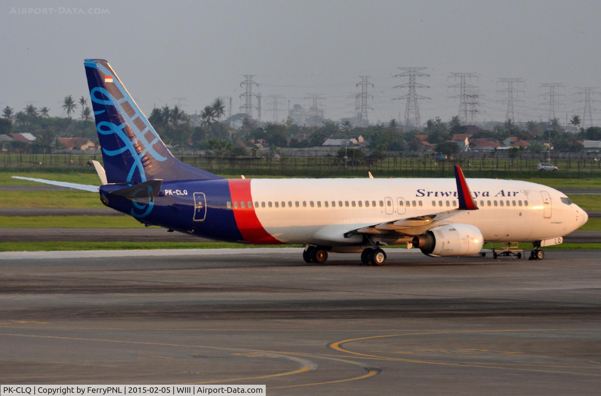 PK-CLQ, 1999 Boeing 737-81Q C/N 29050, Sriwijaya B738 sitting on CGK tarmac.
