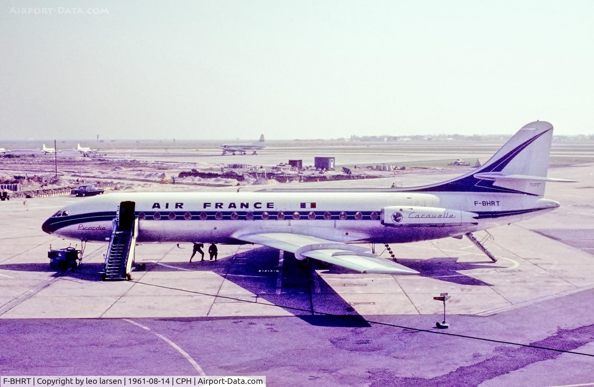 F-BHRT, 1960 Sud Aviation SE-210 Caravelle III C/N 55, Copenhagen 14.8.1961