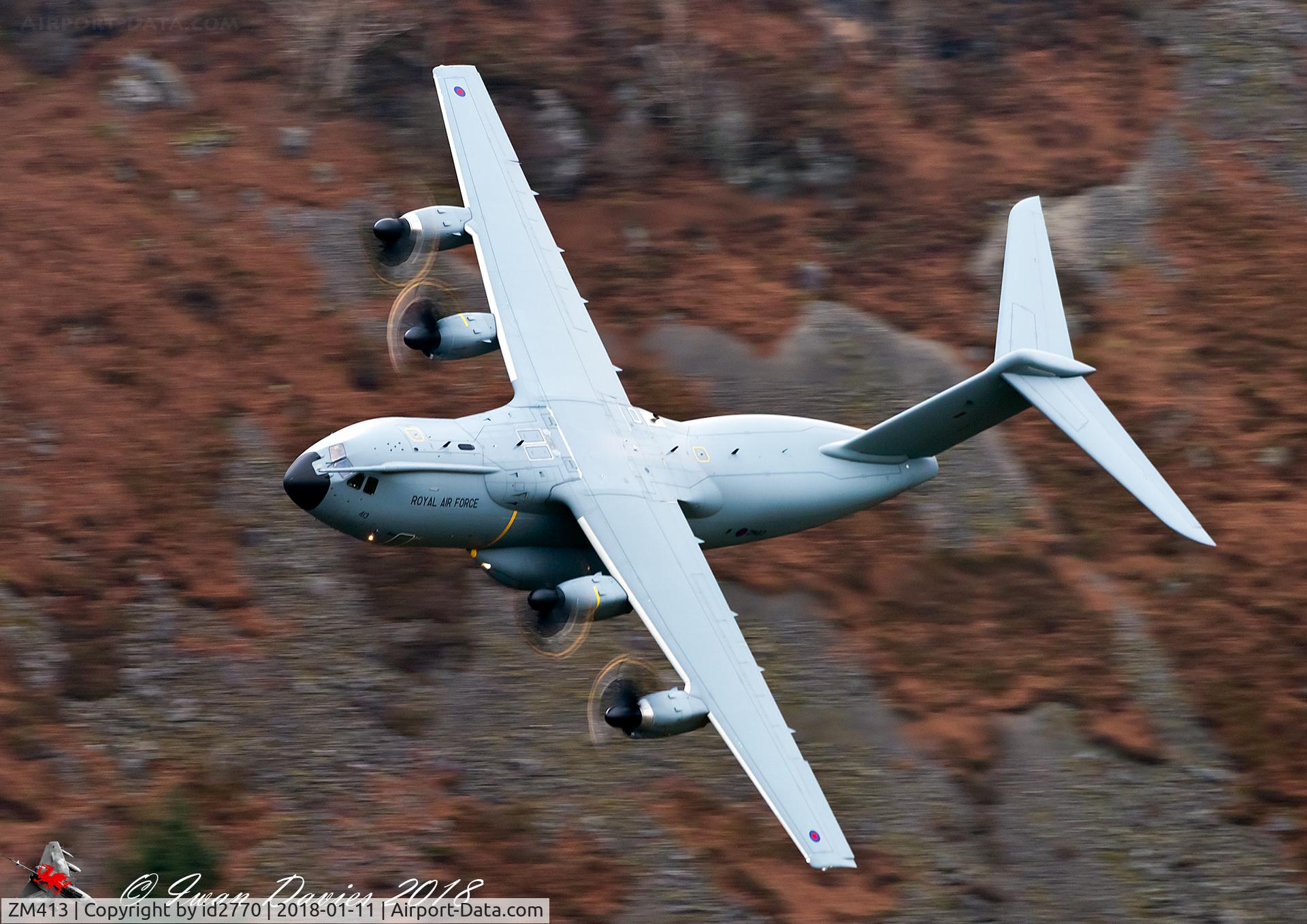 ZM413, 2016 Airbus A400M-180 Atlas C.1 C/N 045, A400 Atlas in the Mach Loop