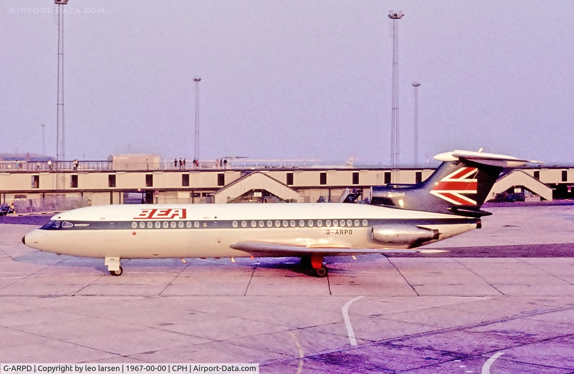 G-ARPD, Hawker Siddeley HS-121 Trident 1C C/N 2104, Copenhagen 1967