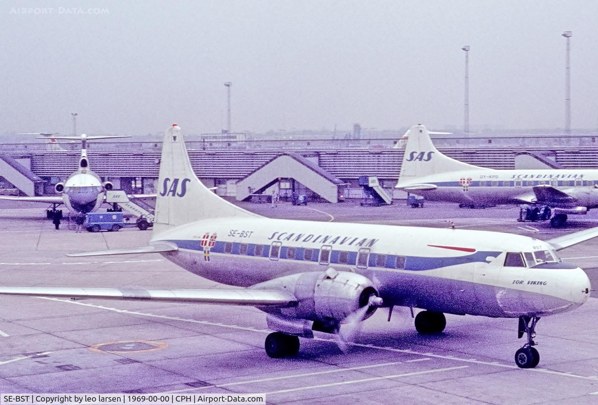 SE-BST, 1956 Convair 440-75 Metropolitan Metropolitan C/N 362, Copenhagen 1969